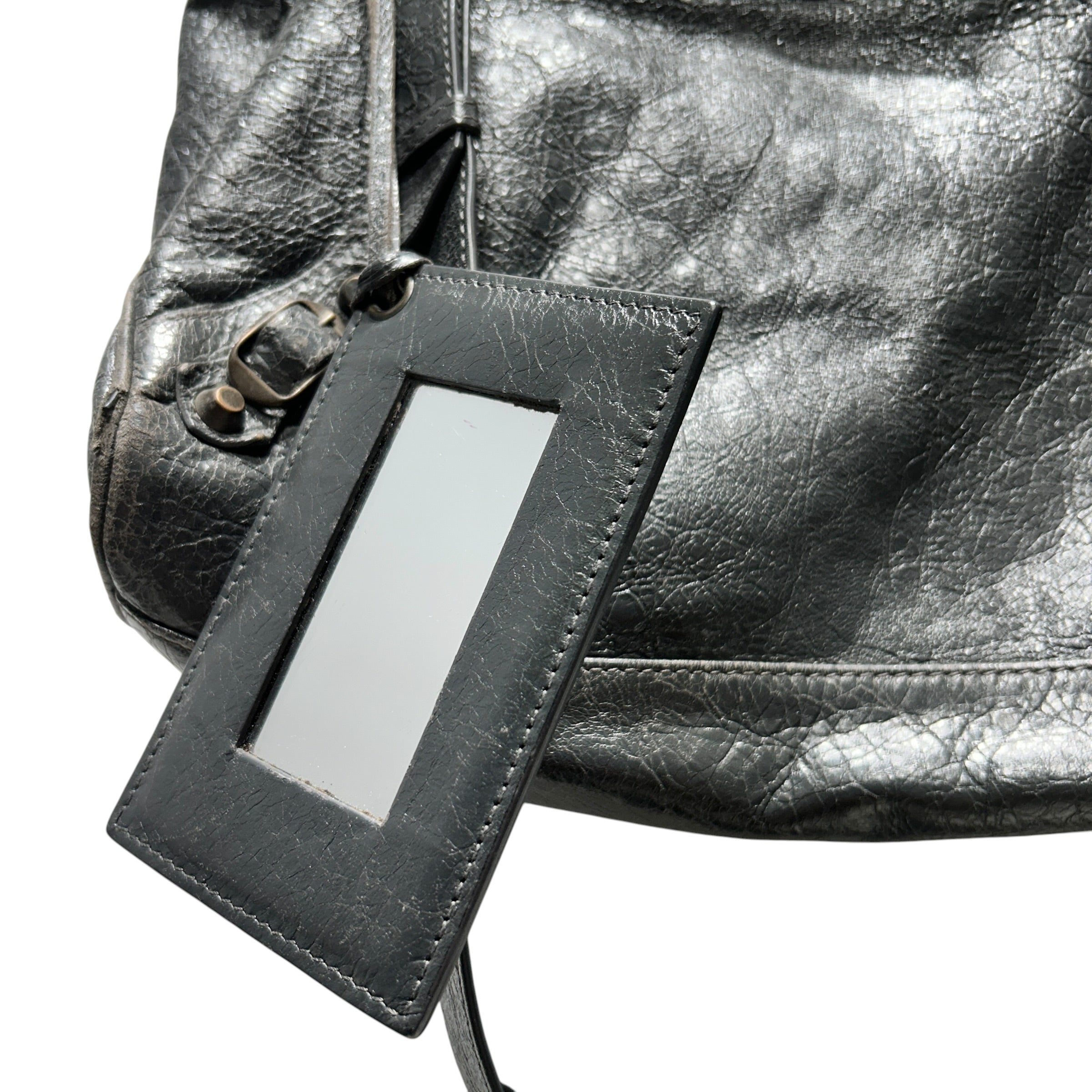 BALENCIAGA/Bag/Leather/GRY/VINTAGE CITY MOTOCROSS MEDIUM view 4
