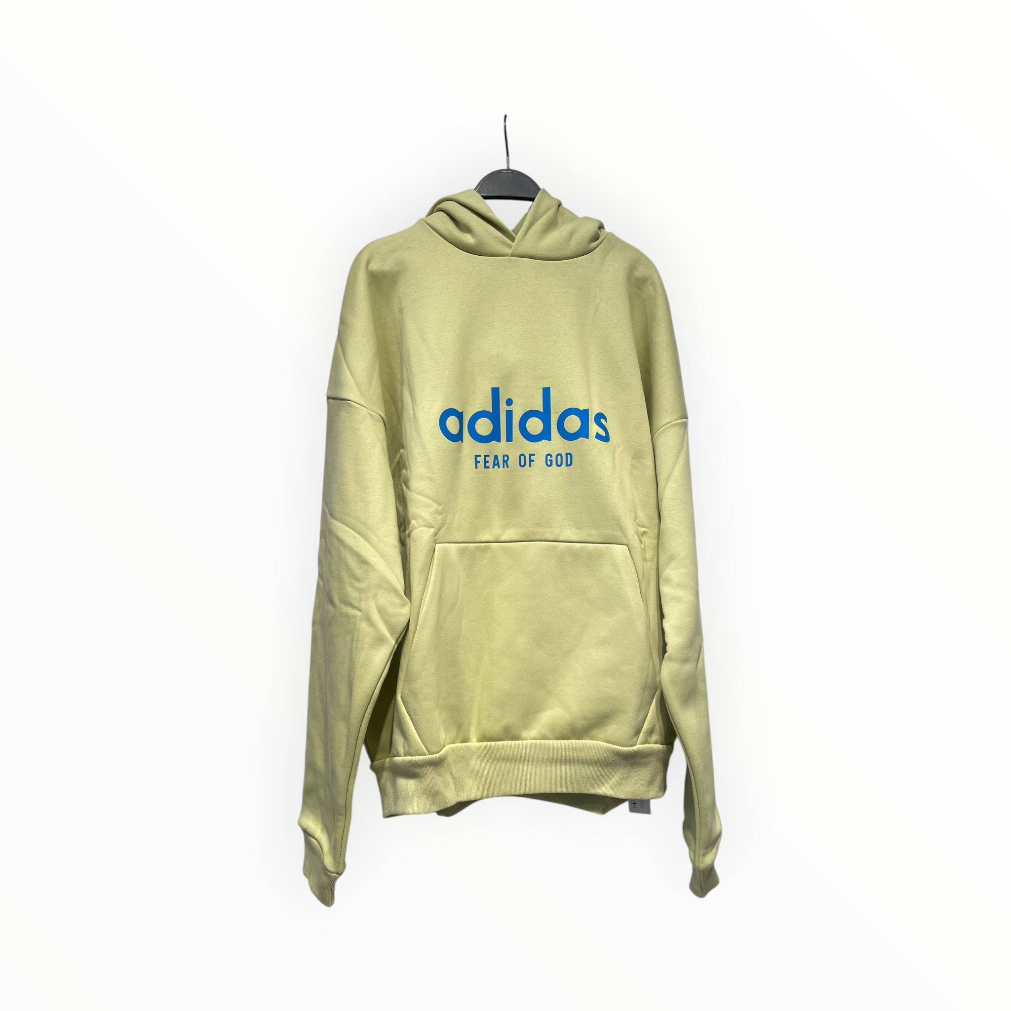 adidas/FEAR OF GOD/Hoodie/L/Cotton/GRN/BLUE ADDIAS LOGO view 1