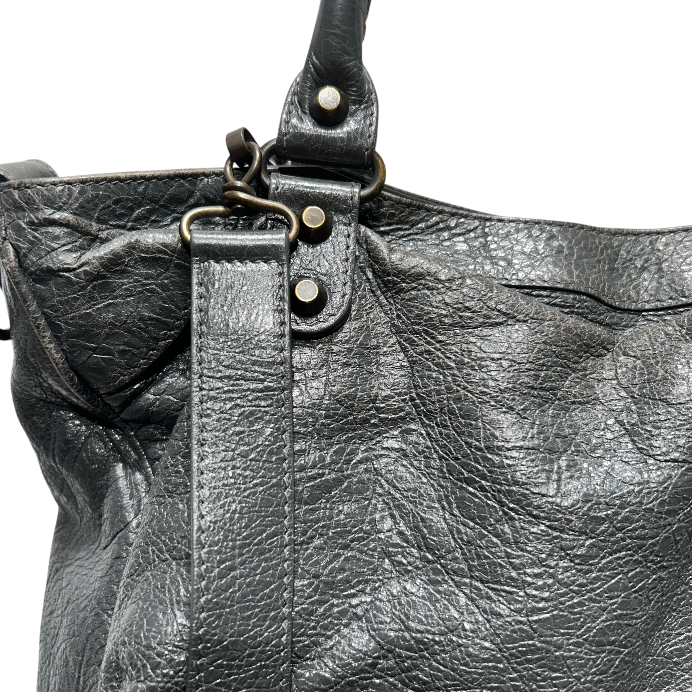 BALENCIAGA/Bag/Leather/GRY/VINTAGE CITY MOTOCROSS MEDIUM view 5