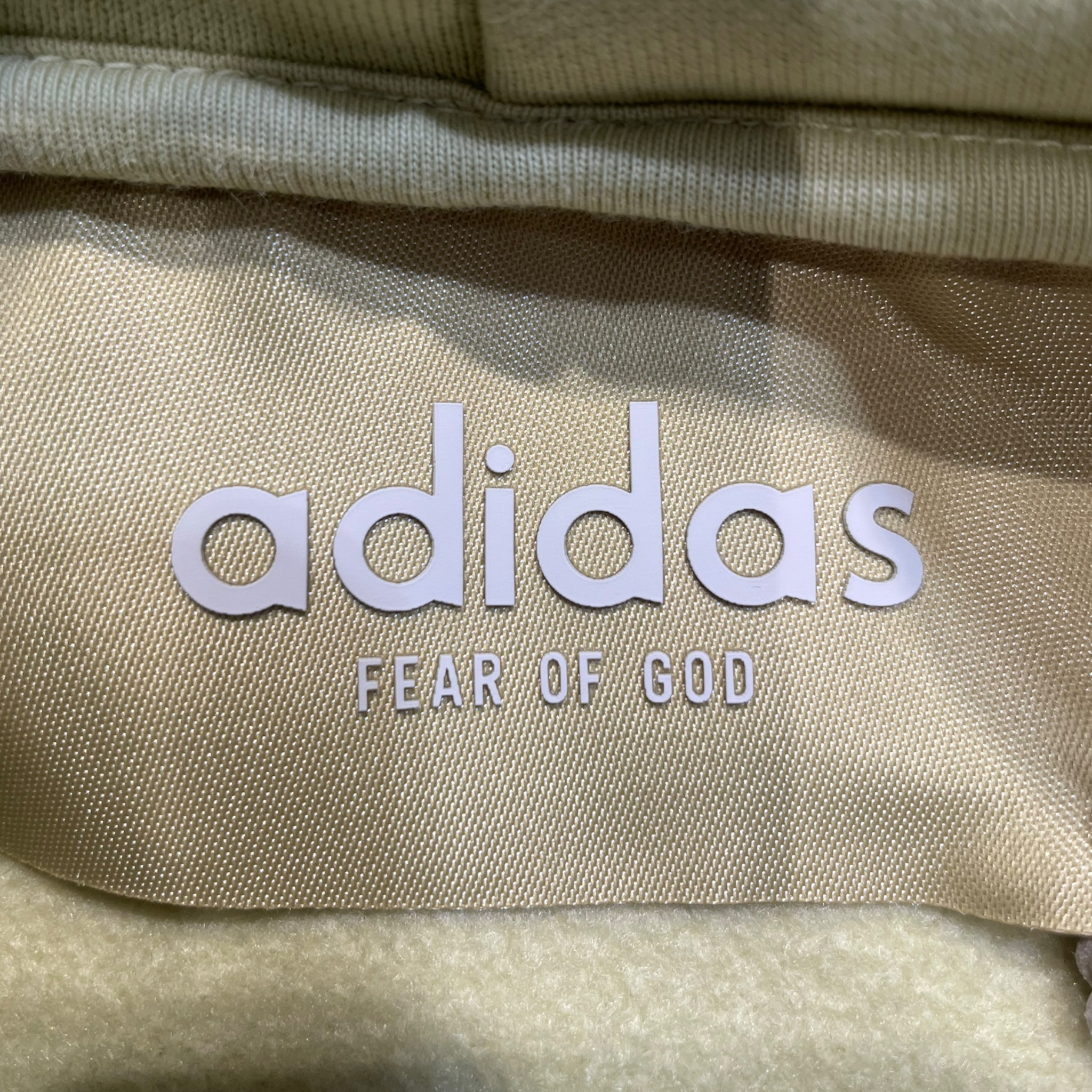 adidas/FEAR OF GOD/Hoodie/L/Cotton/GRN/BLUE ADDIAS LOGO view 3
