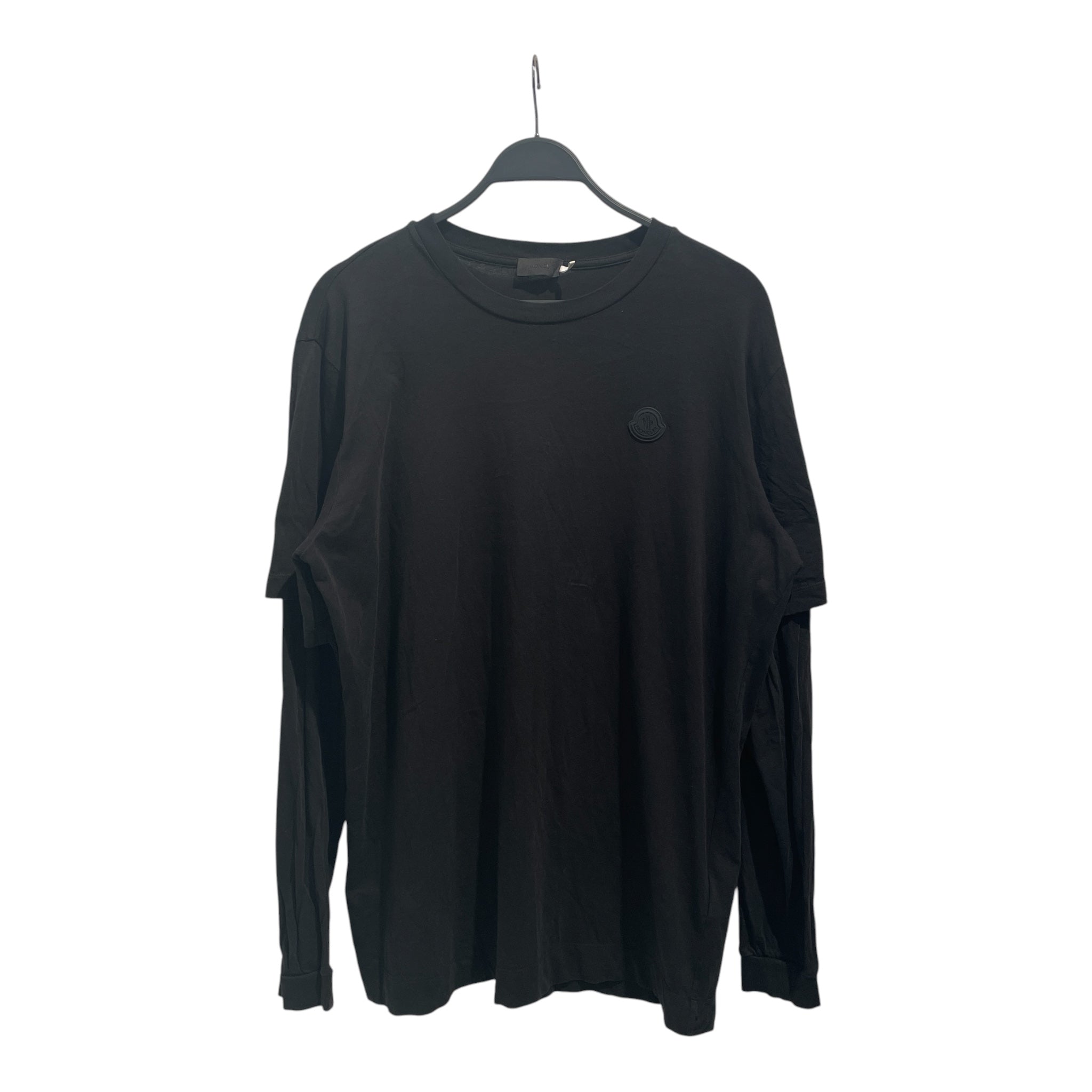 MONCLER/LS T-Shirt/L/Cotton/BLK/Graphic/ view 1