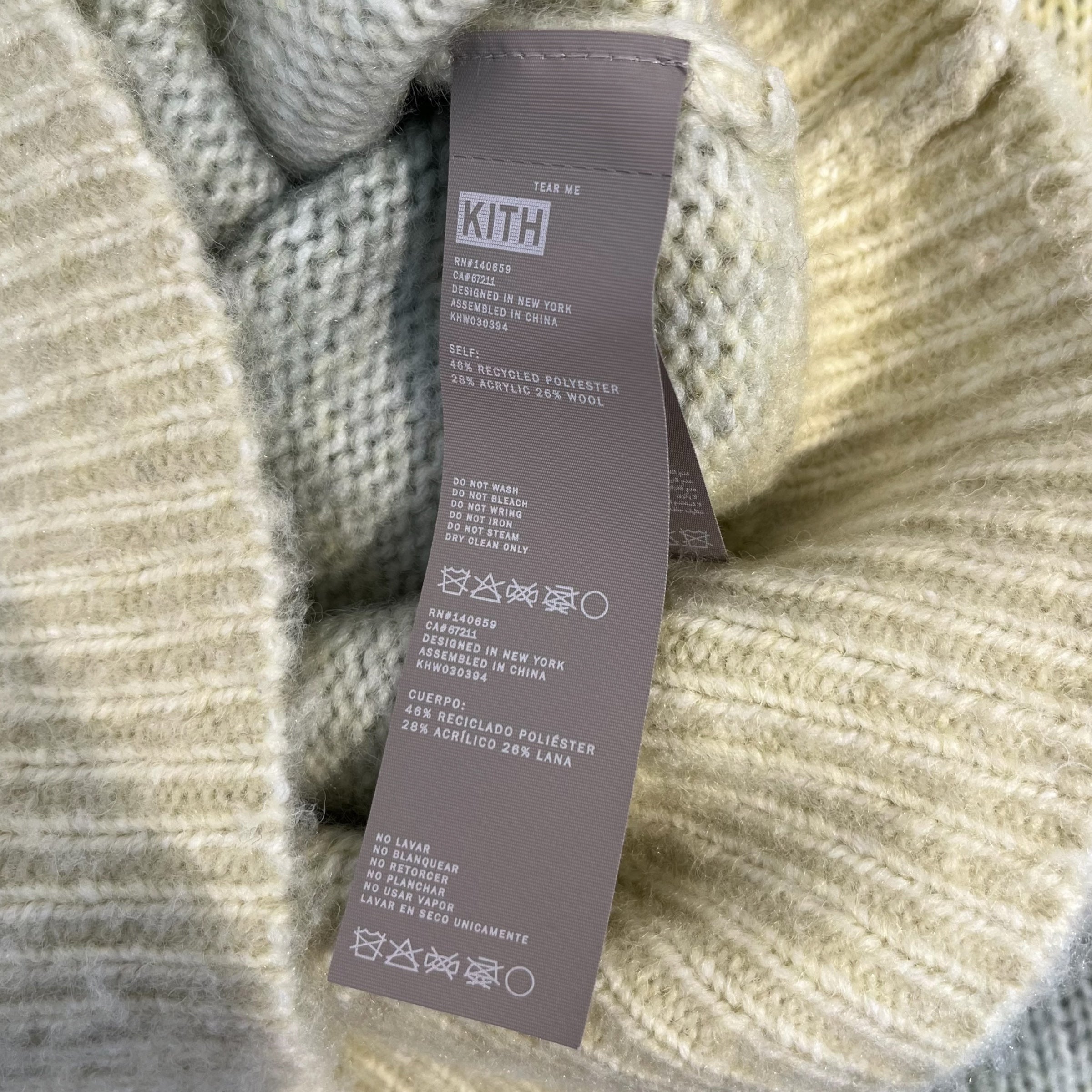 KITH/Sweater/S/Wool/GRN/GREEN GRADIENT KNIT SWEATER view 4