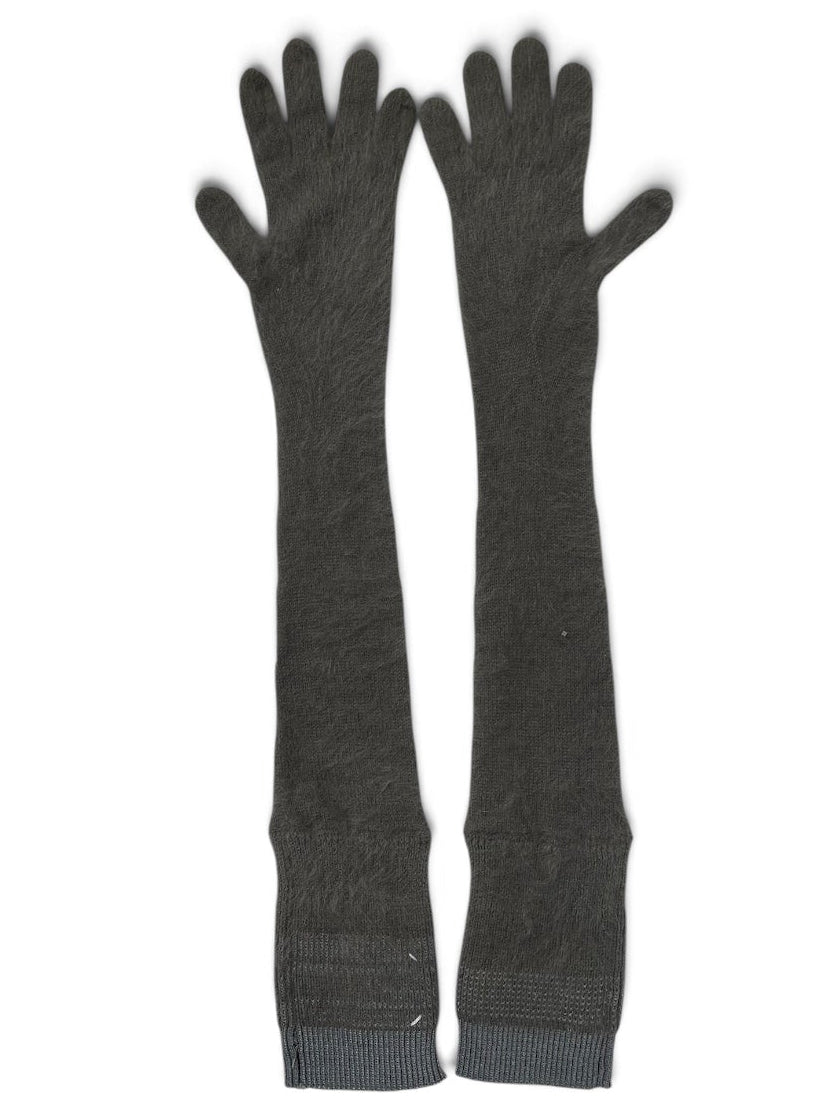 Maison Margiela/Gloves, Mittens/Wool/GRY/L's/fuzzy wool long view 1