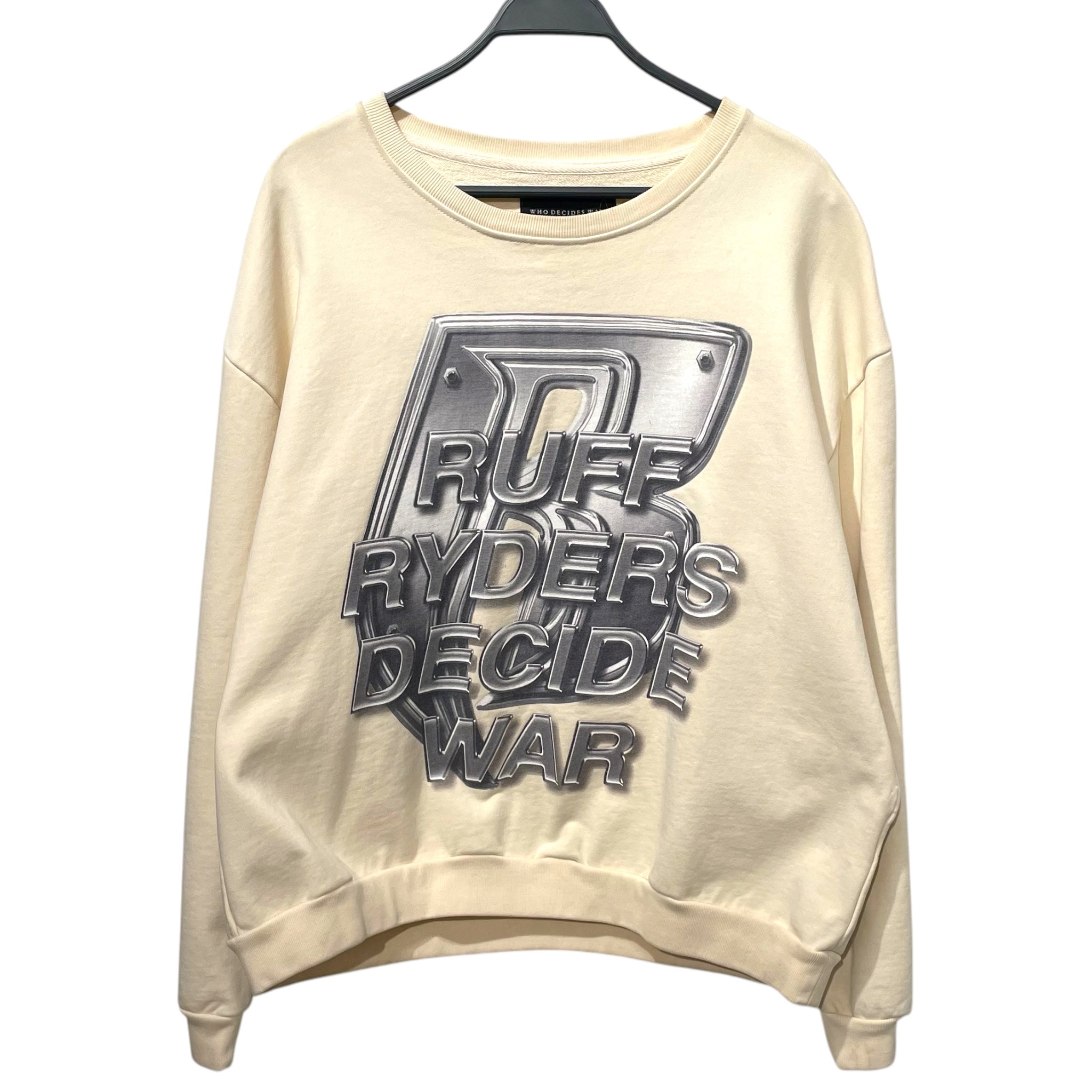 WHO DECIDES WAR/Sweater/M/Cotton/CRM/Ruff Ryders Decide War view 1