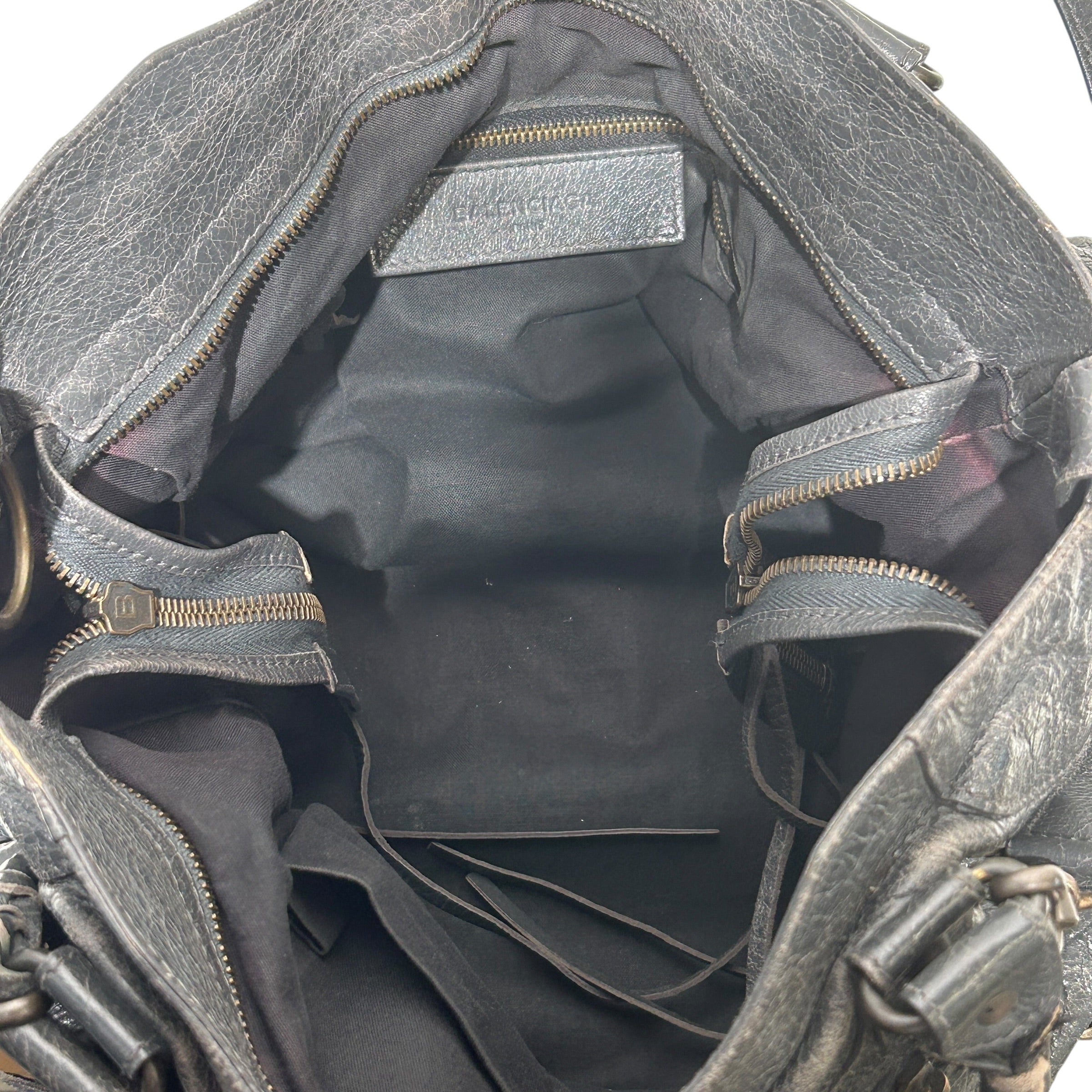 BALENCIAGA/Bag/Leather/GRY/VINTAGE CITY MOTOCROSS MEDIUM view 8