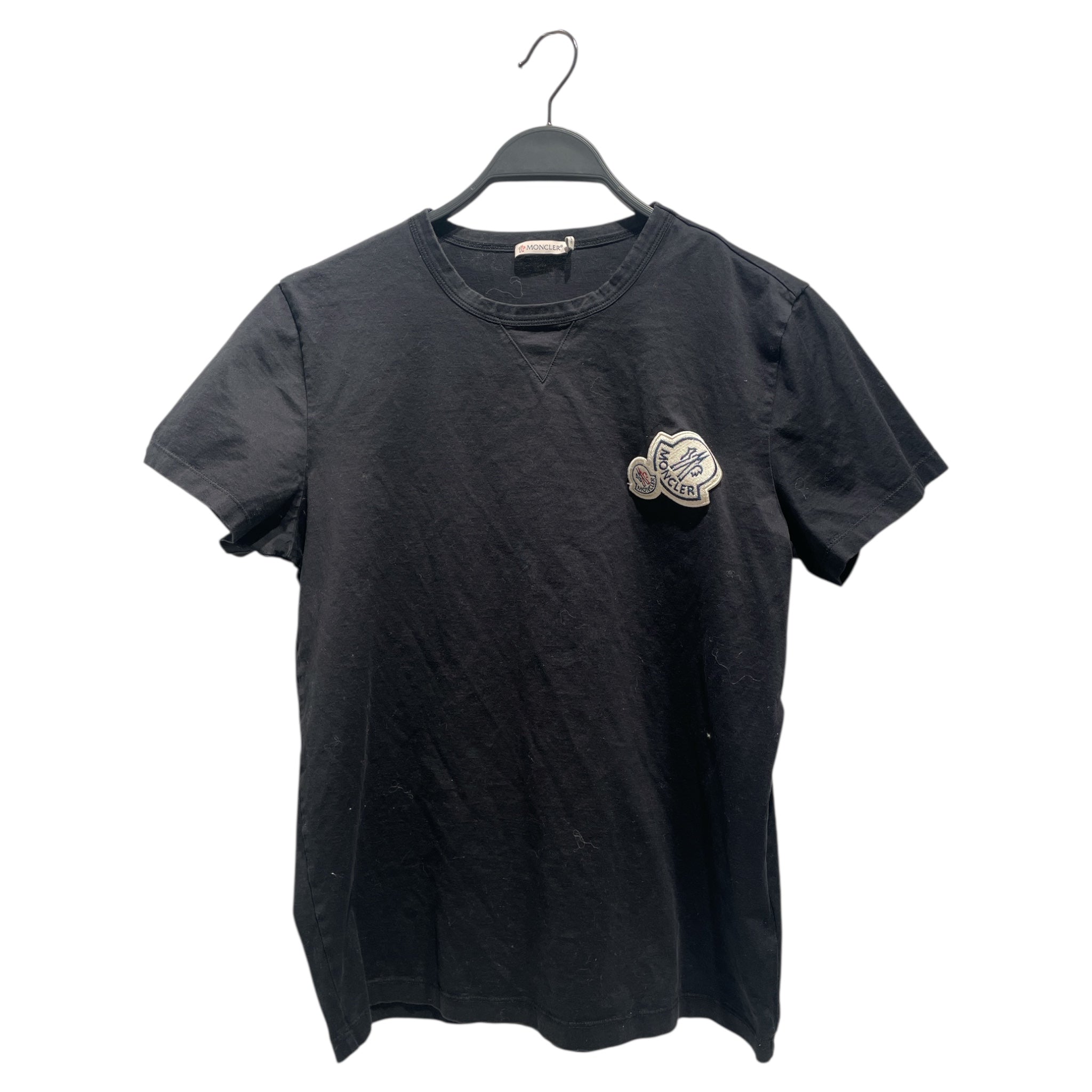 MONCLER/T-Shirt/M/Cotton/BLK/double chest logo view 1