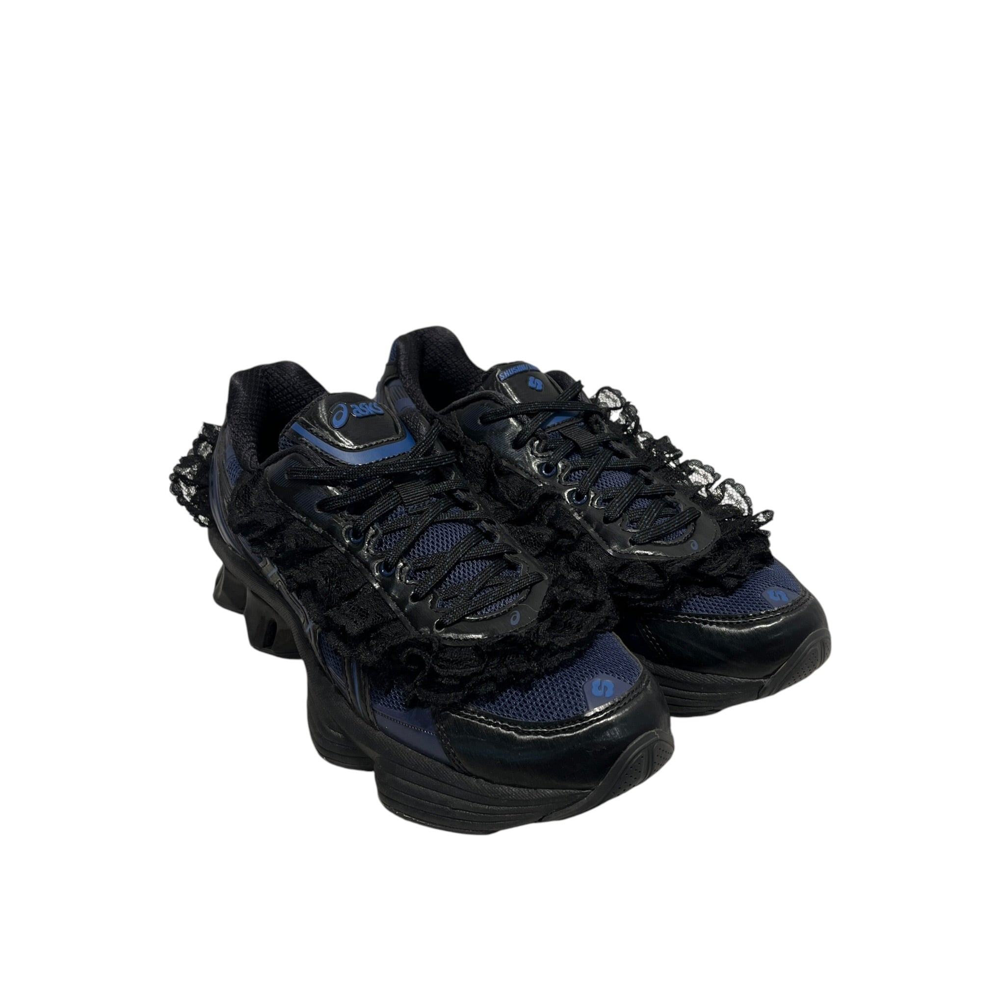 ASICS/Low-Sneakers/US 8.5/BLK/SHUSHU/TONG BLK LACE DRK BLU view 1