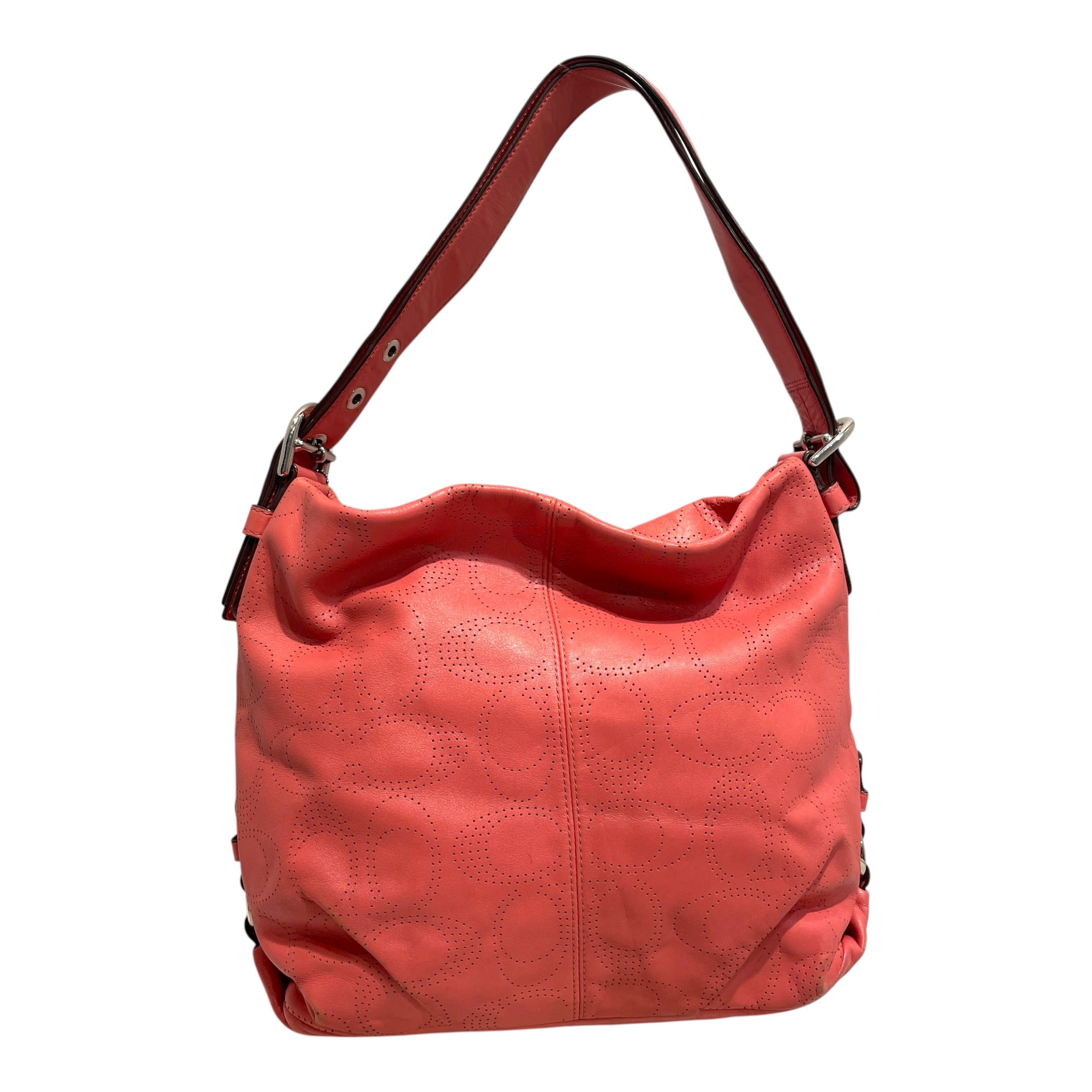 COACH/Bag/Monogram/Leather/PNK/Perferated Crossbody Logo Bag view 1