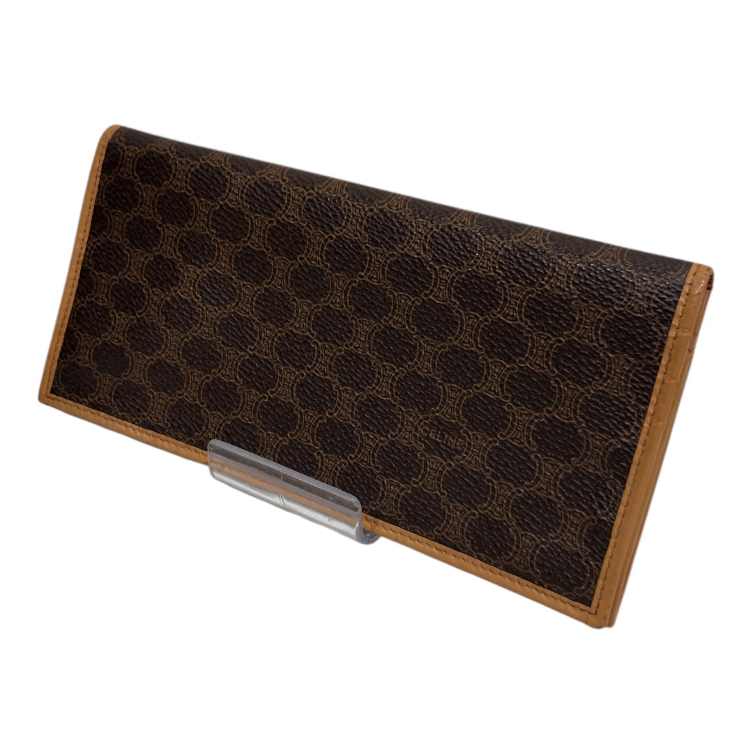 CELINE/Bifold Wallet/Monogram/Leather/BRW/ view 1