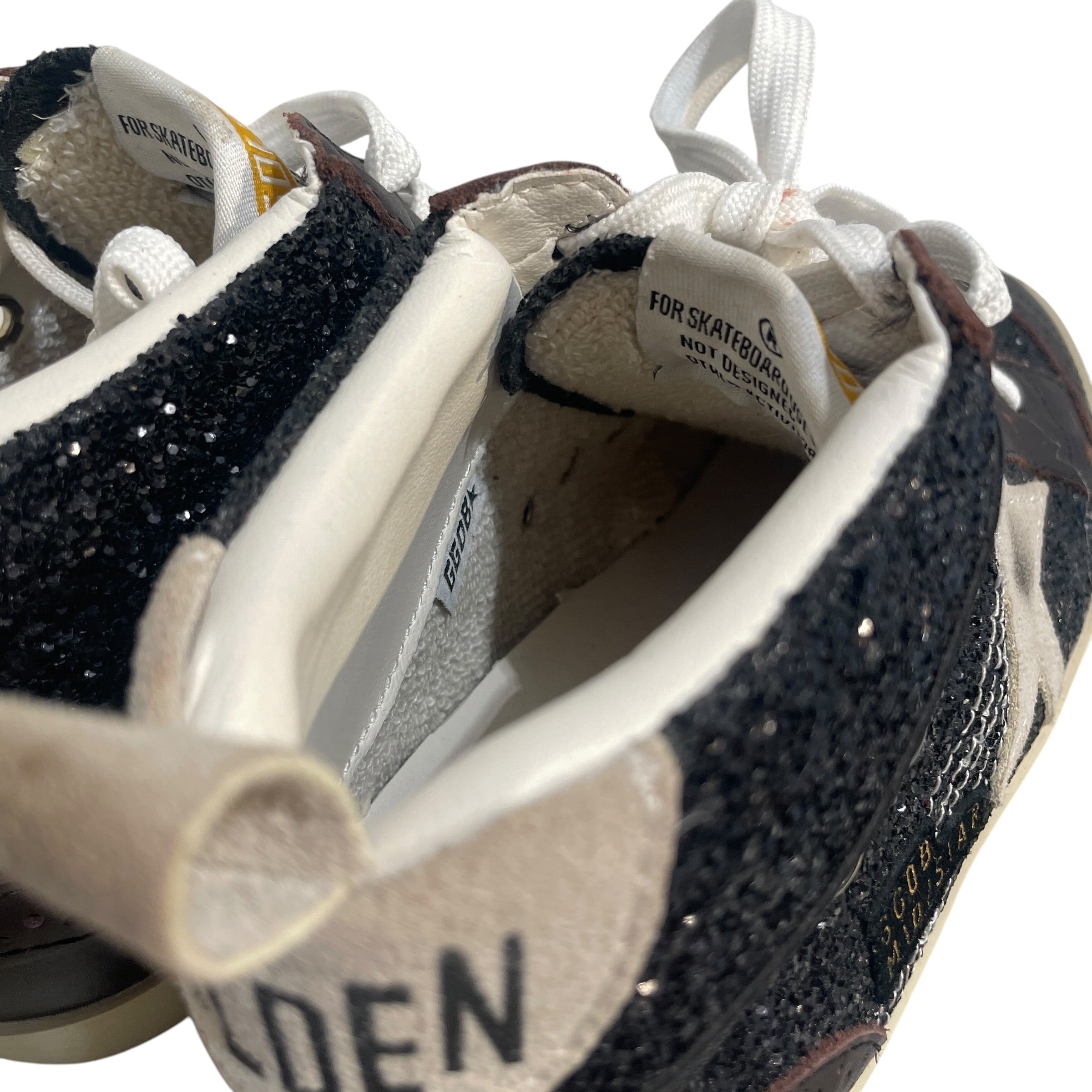 GOLDEN GOOSE/Hi-Sneakers/EU 40/Glitter/Leather/BRW/Glitter Distressed Mid Star view 5
