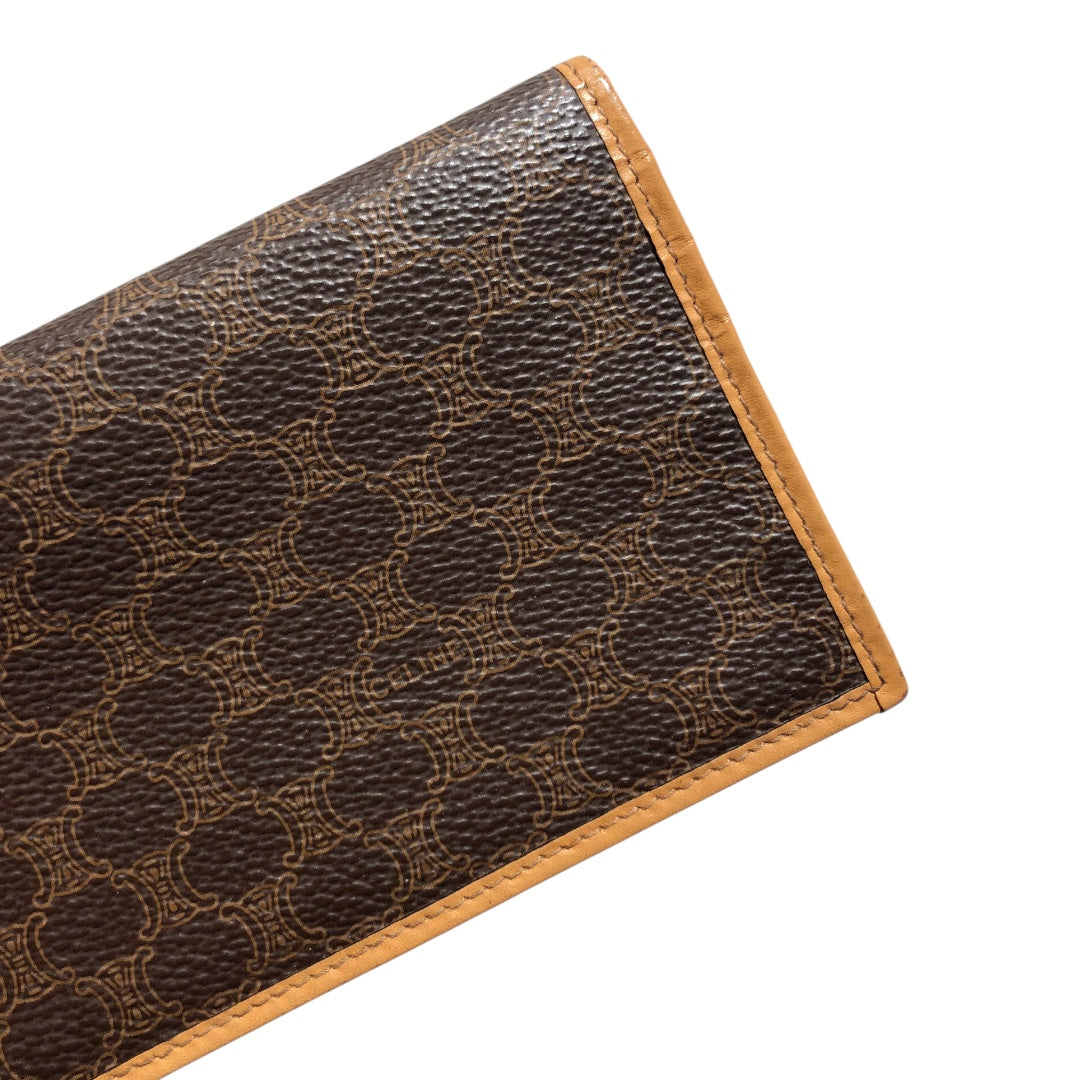 CELINE/Bifold Wallet/Monogram/Leather/BRW/ view 3
