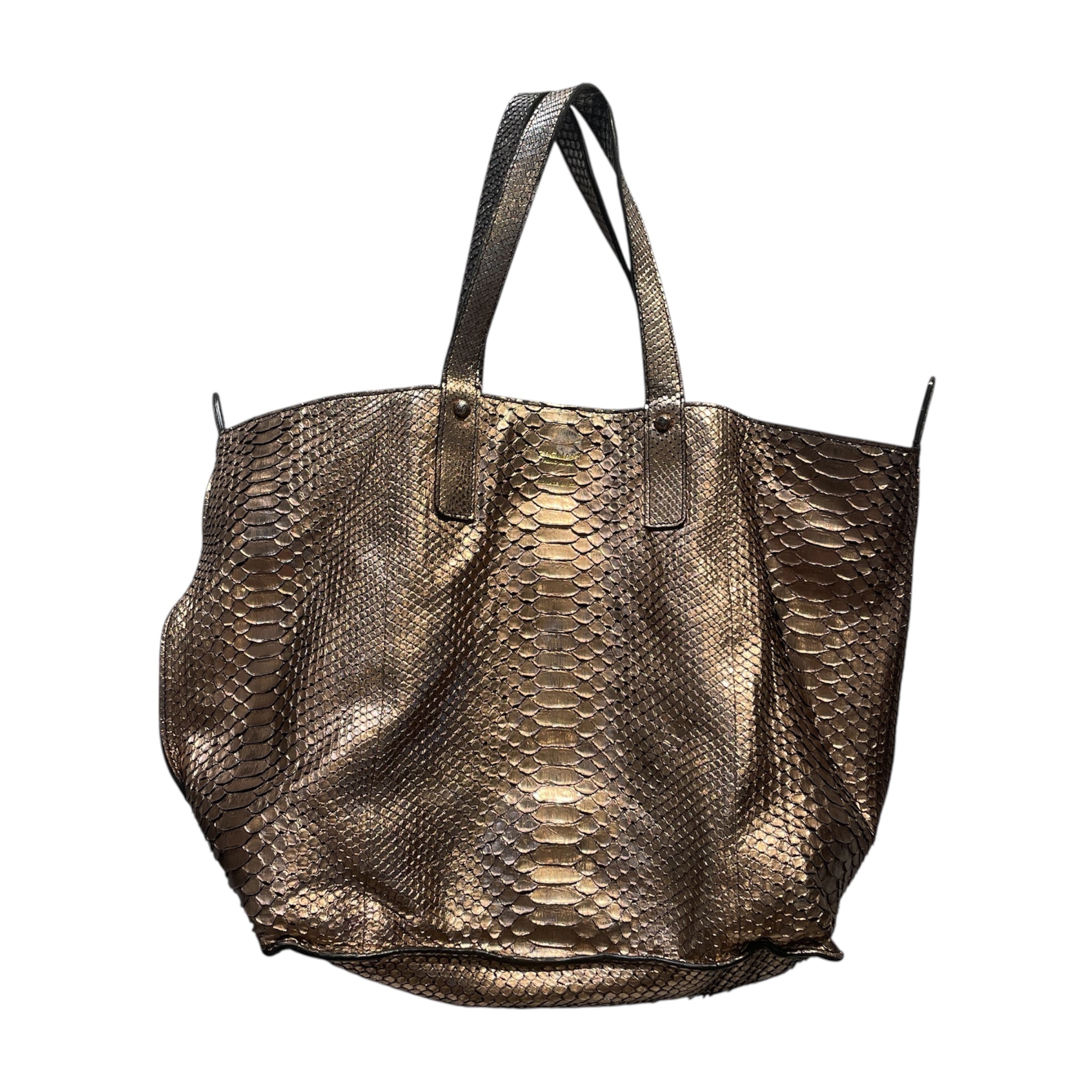 Zagliani/Tote Bag/Animal Pattern/Leather/GLD/Snake Skin Bag view 1