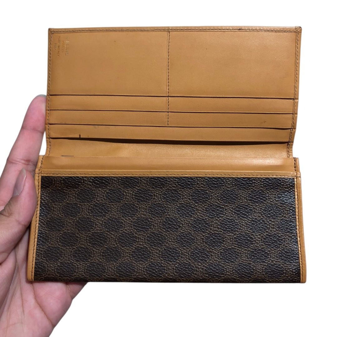 CELINE/Bifold Wallet/Monogram/Leather/BRW/ view 4