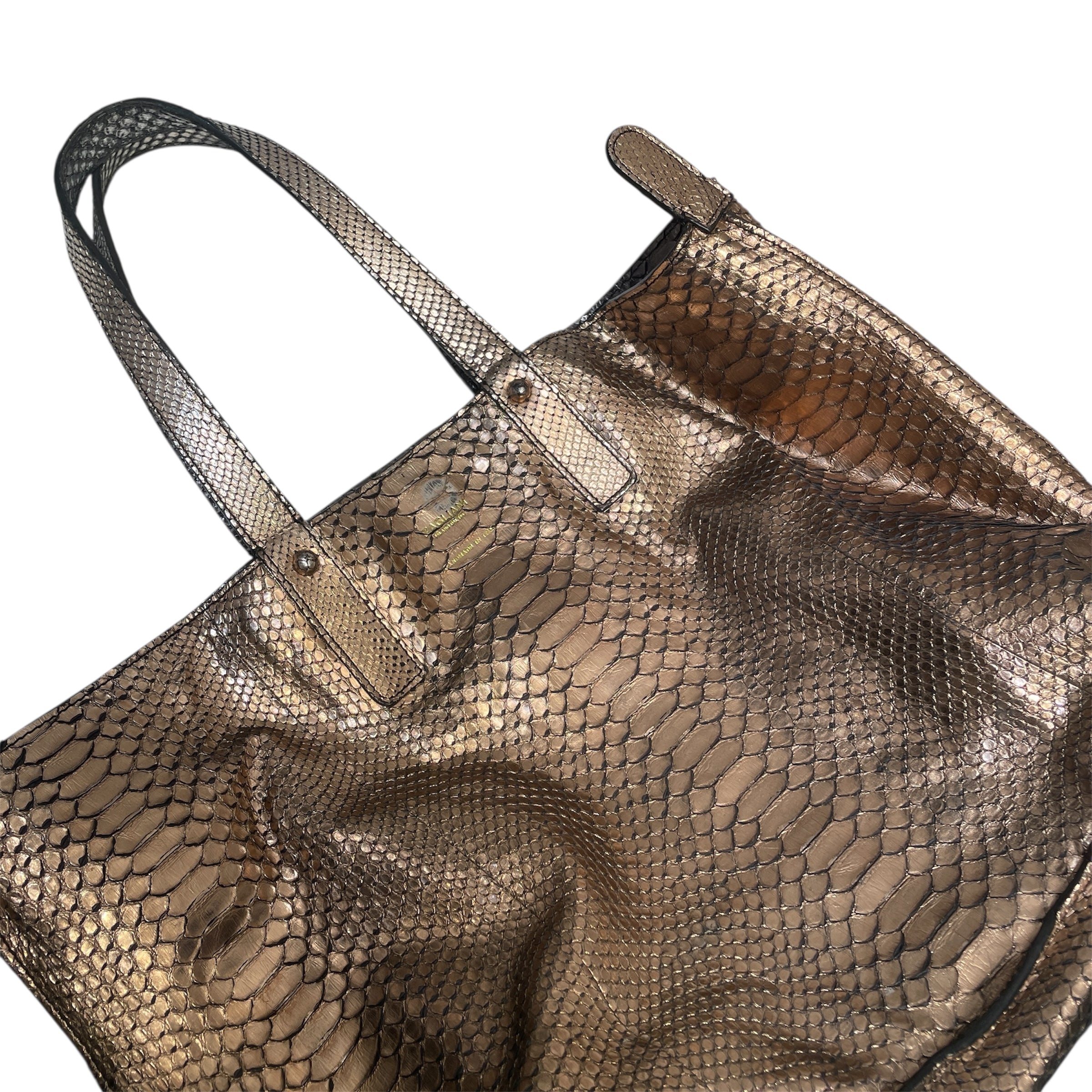 Zagliani/Tote Bag/Animal Pattern/Leather/GLD/Snake Skin Bag view 3