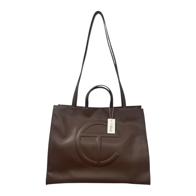 Telfar/Tote Bag/L/Leather/BRW/RN 129153