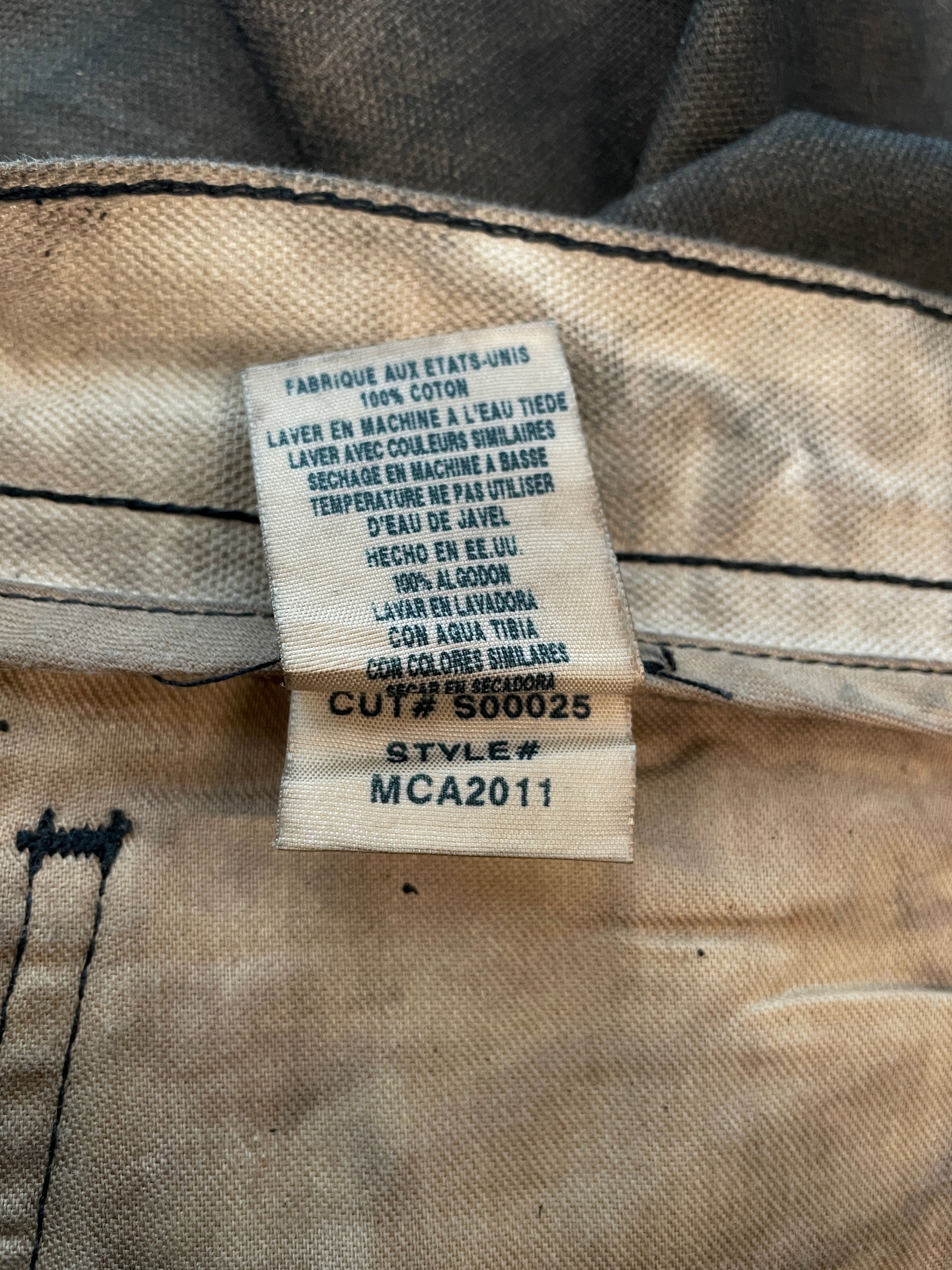 Rick Owens/Skinny Pants/33/Denim/BRW/SLAB\WAXED BURNTOUT DENIM view 5