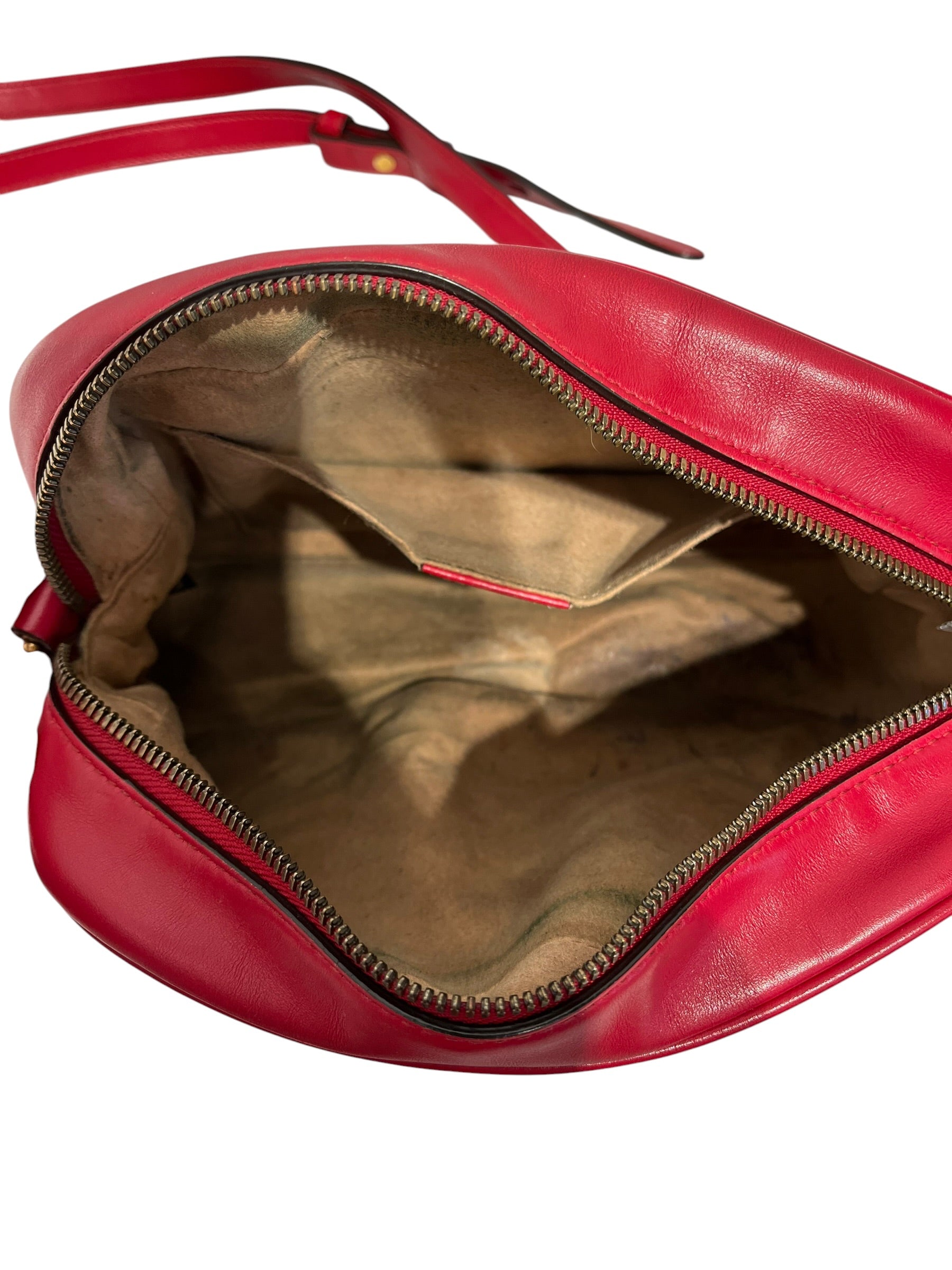 GUCCI/Cross Body Bag/Leather/RED/GOLD HARDWARE view 5