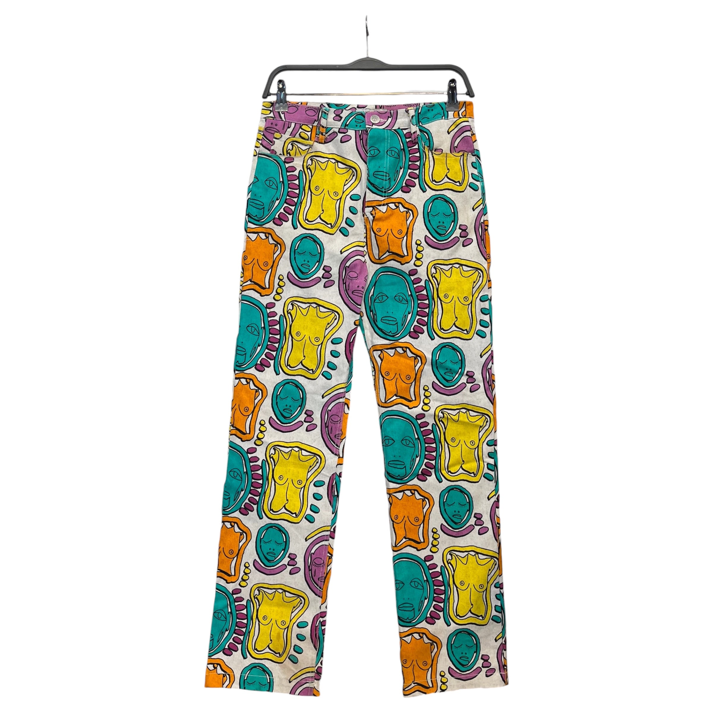 PATRICK CHURCH/Straight Pants/28/All Over Print/Cotton/MLT/patrick church AOP art pants view 1