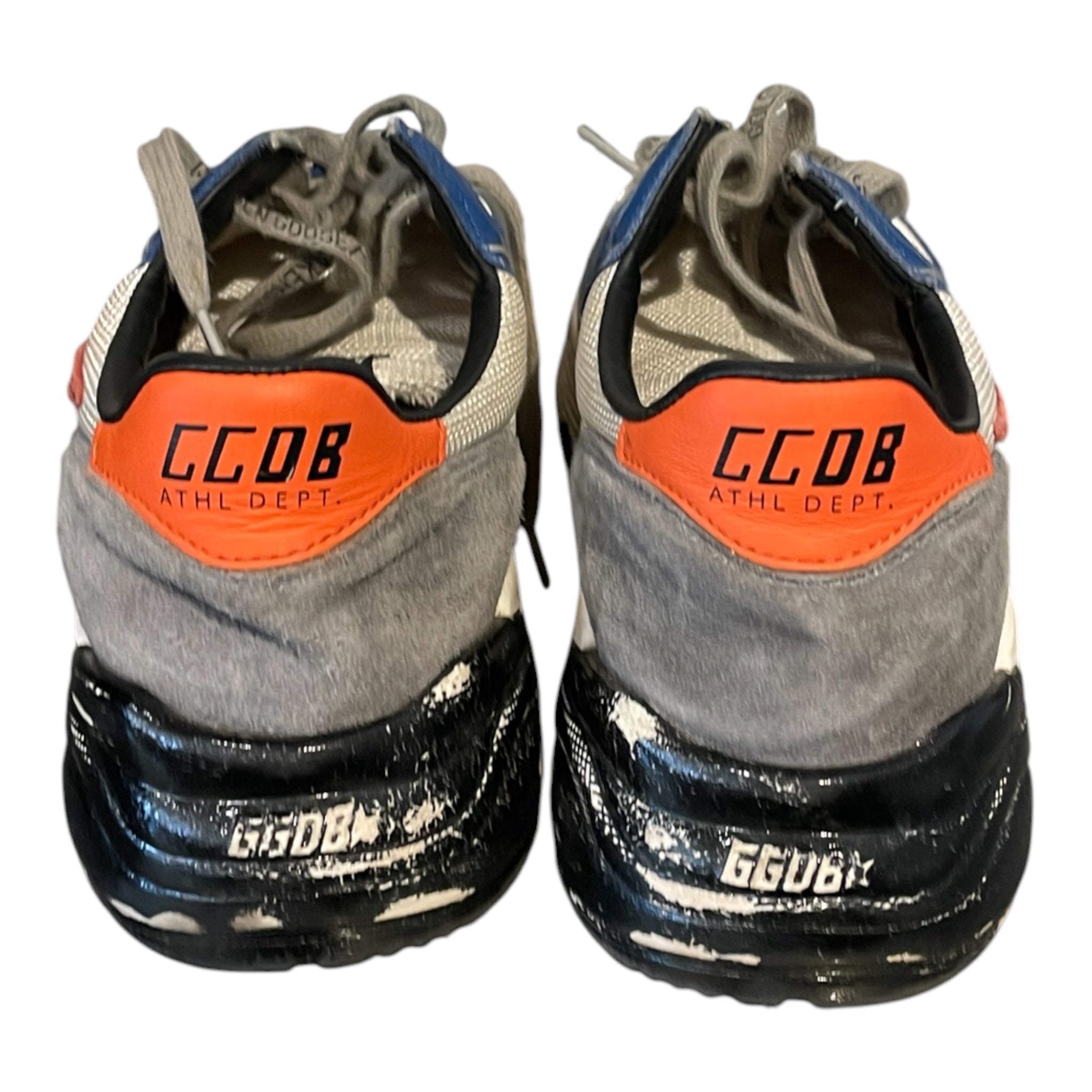 GOLDEN GOOSE/Low-Sneakers/US 9.5/Border/BLU/GGDB RUNNING LEATHERSTAR view 3