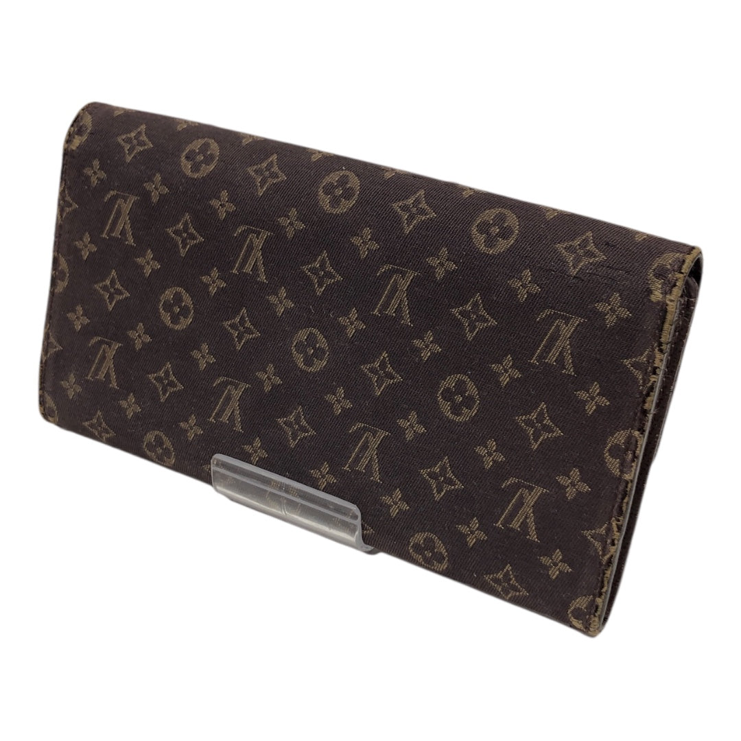 LOUIS VUITTON/Trifold Wallet/Monogram/Cotton/BRW/ view 2