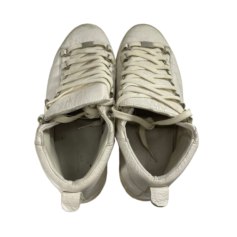 BALENCIAGA/Low-Sneakers/EU 34/Leather/WHT/METALLIC PIECE ON FRONT
