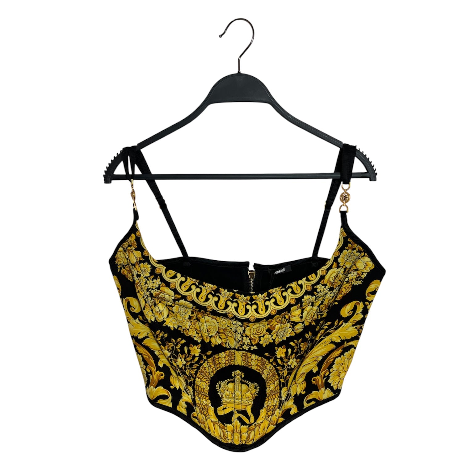 VERSACE/Cut & Sew/44/All Over Print/Silk/BLK/LA COUPE DIEUX CORSET view 1
