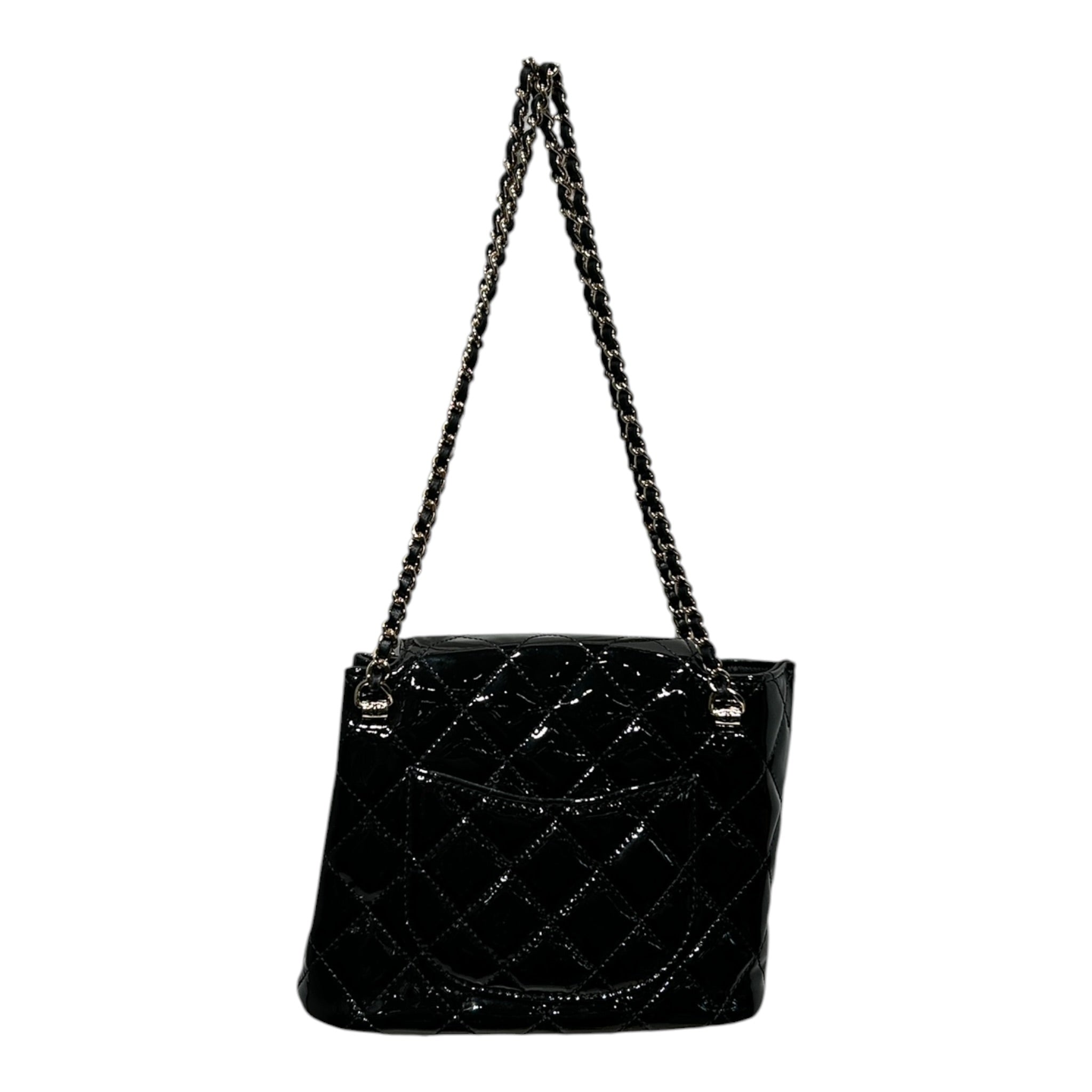 CHANEL/Bag/Leather/BLK/SMALL FLAP HOBO BAG view 2