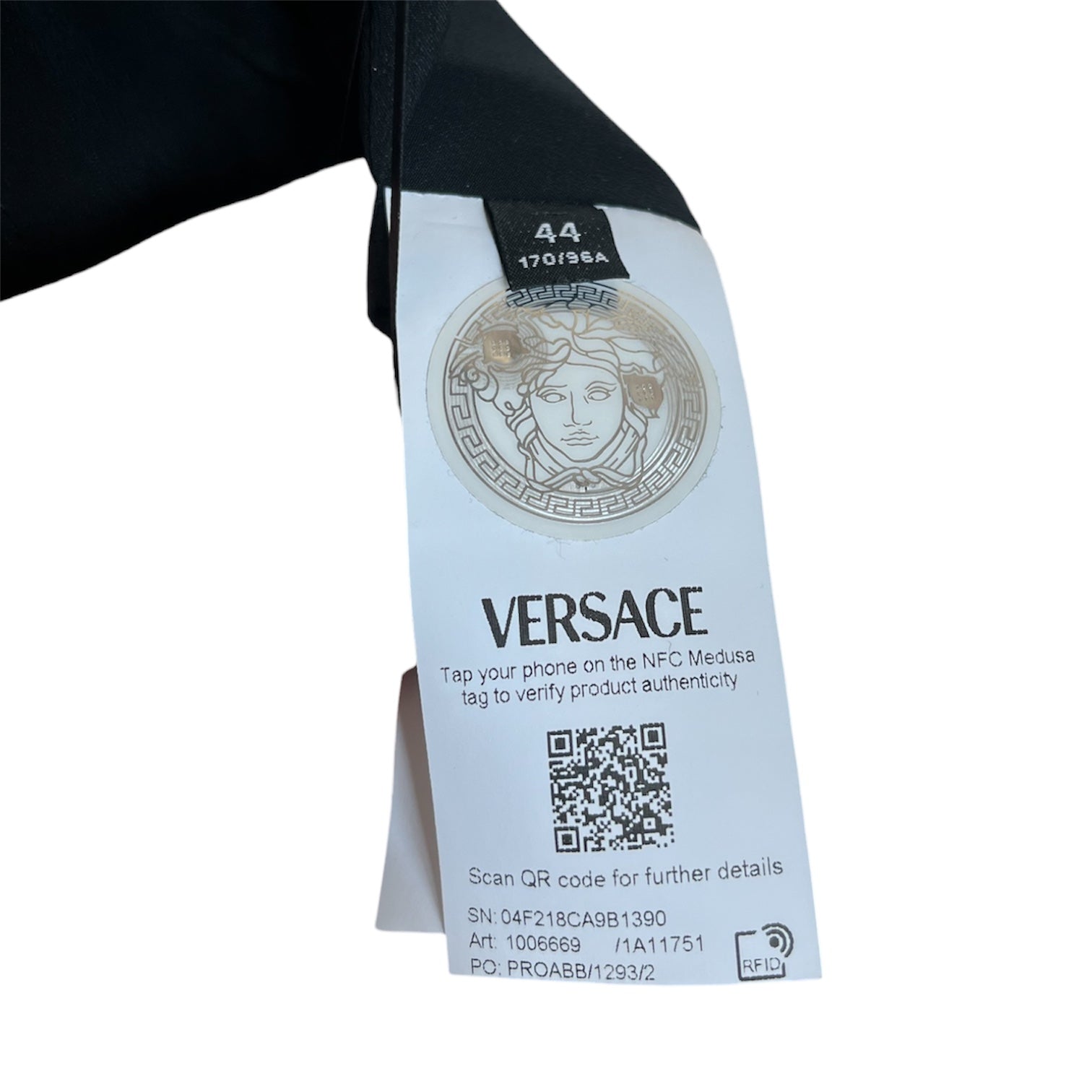 VERSACE/Cut & Sew/44/All Over Print/Silk/BLK/LA COUPE DIEUX CORSET view 4