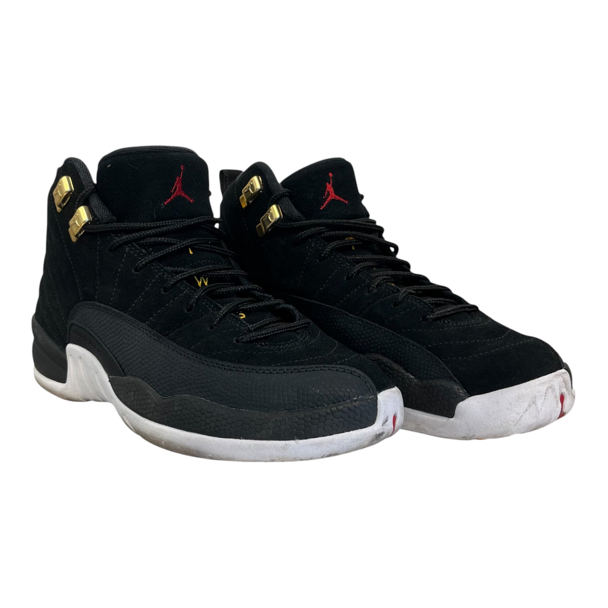 JORDAN BRAND/Hi-Sneakers/US 5.5/Suede/BLK/JORDAN 12 REVERSE TAXI 5.5Y view 1