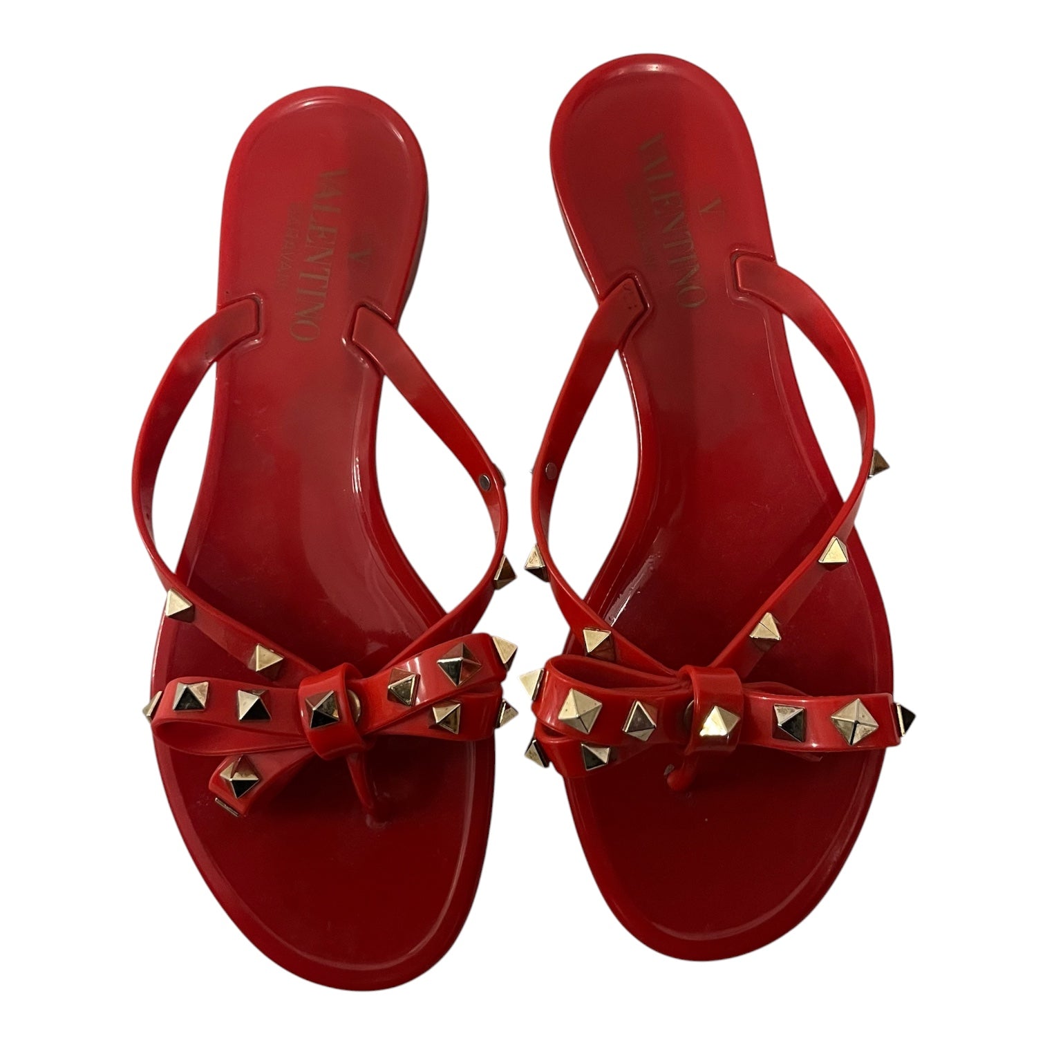VALENTINO/Sandals/EU 37/RED/STUDDED view 3