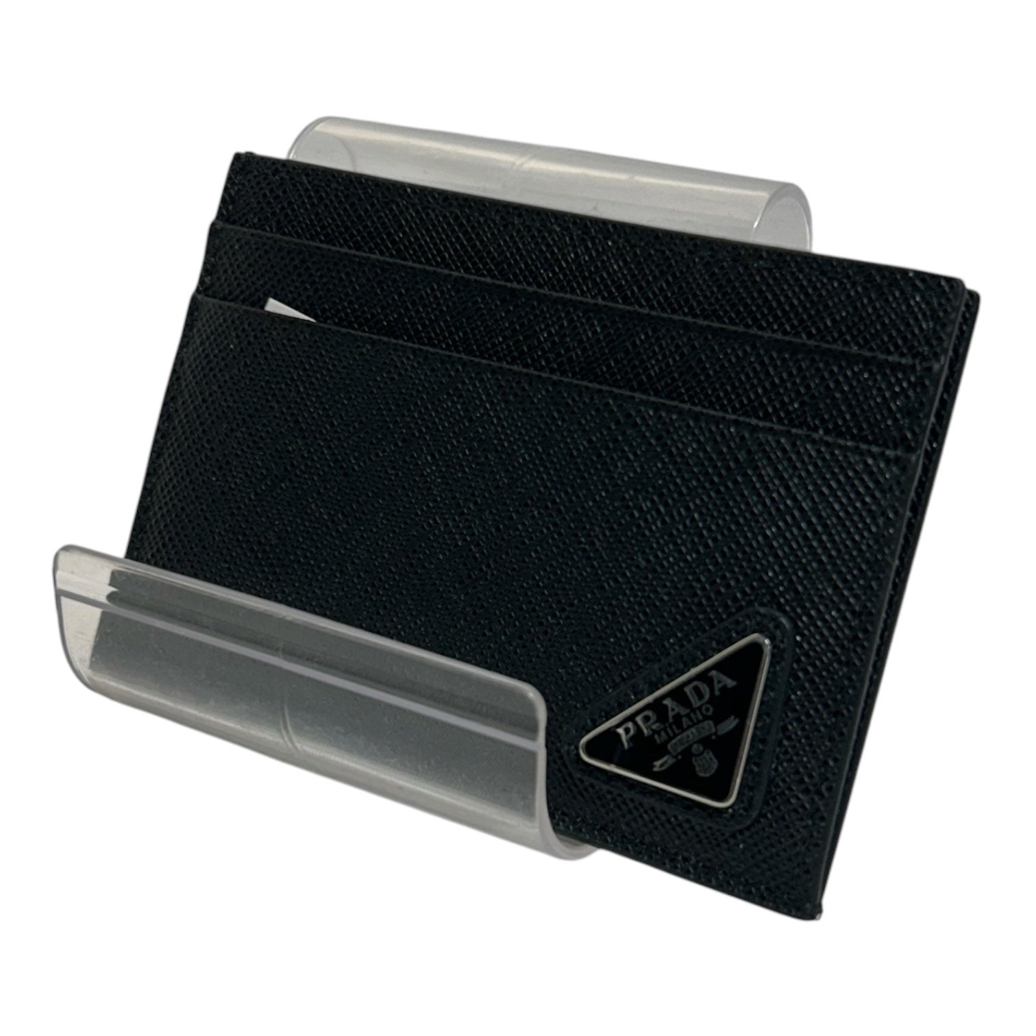 PRADA/Card Case/Leather/BLK/M's/CARD HOLDER / MONEY CLIP view 1