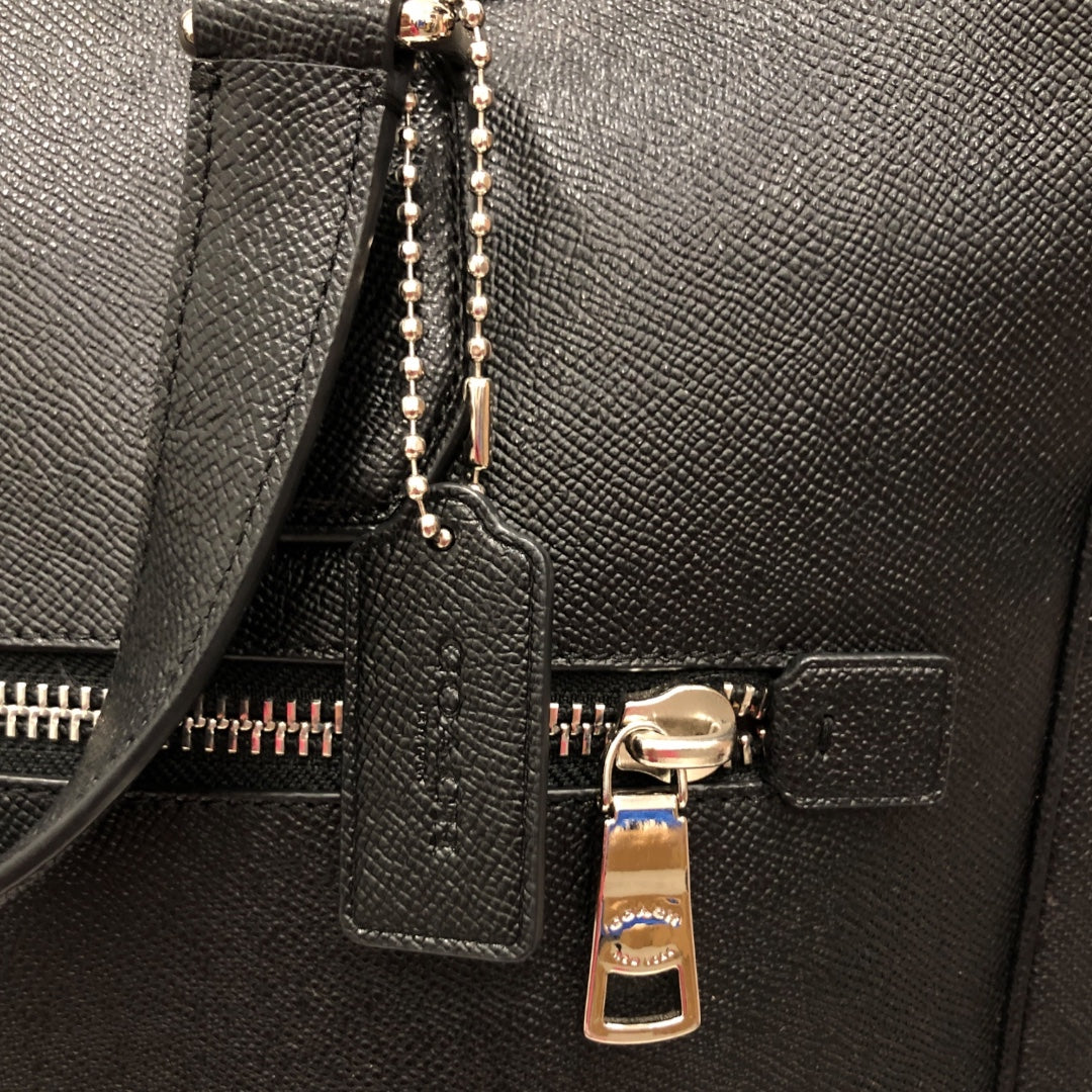 COACH/Cross Body Bag/Leather/BLK/Kennedy Brief view 3