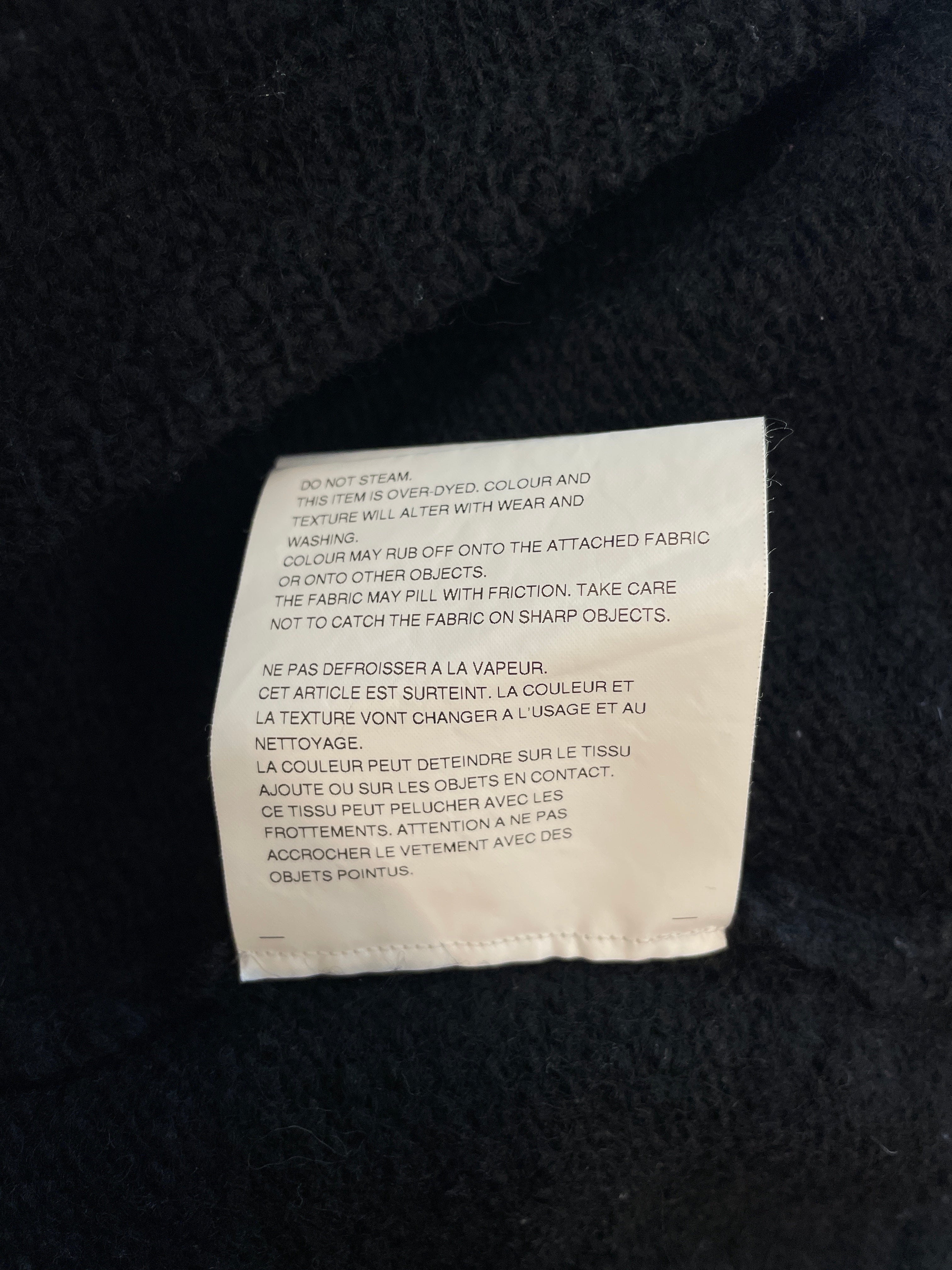 COMME des GARCONS/Sweater/L/Wool/BLK/HOLES view 6