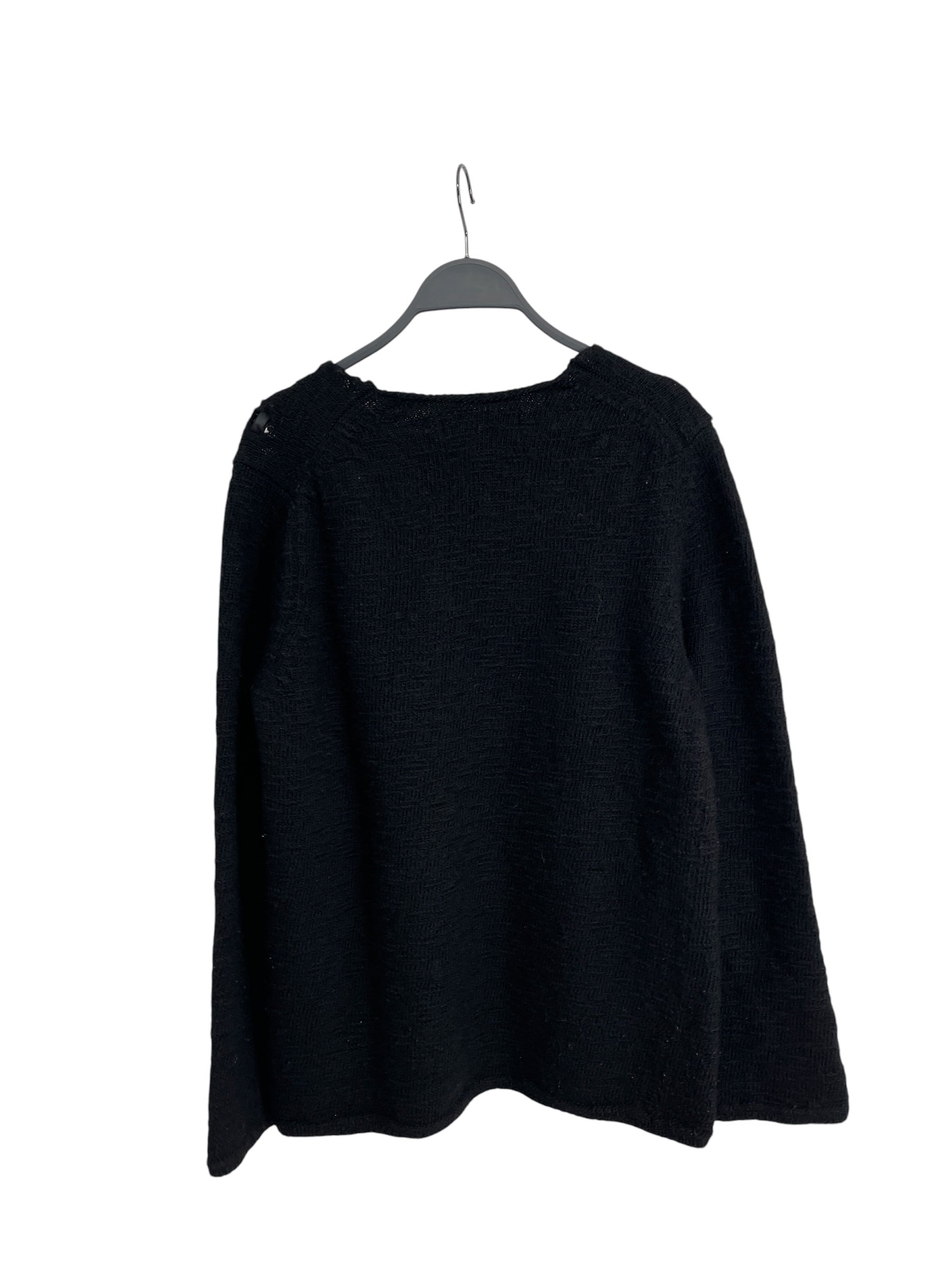 COMME des GARCONS/Sweater/L/Wool/BLK/HOLES view 2