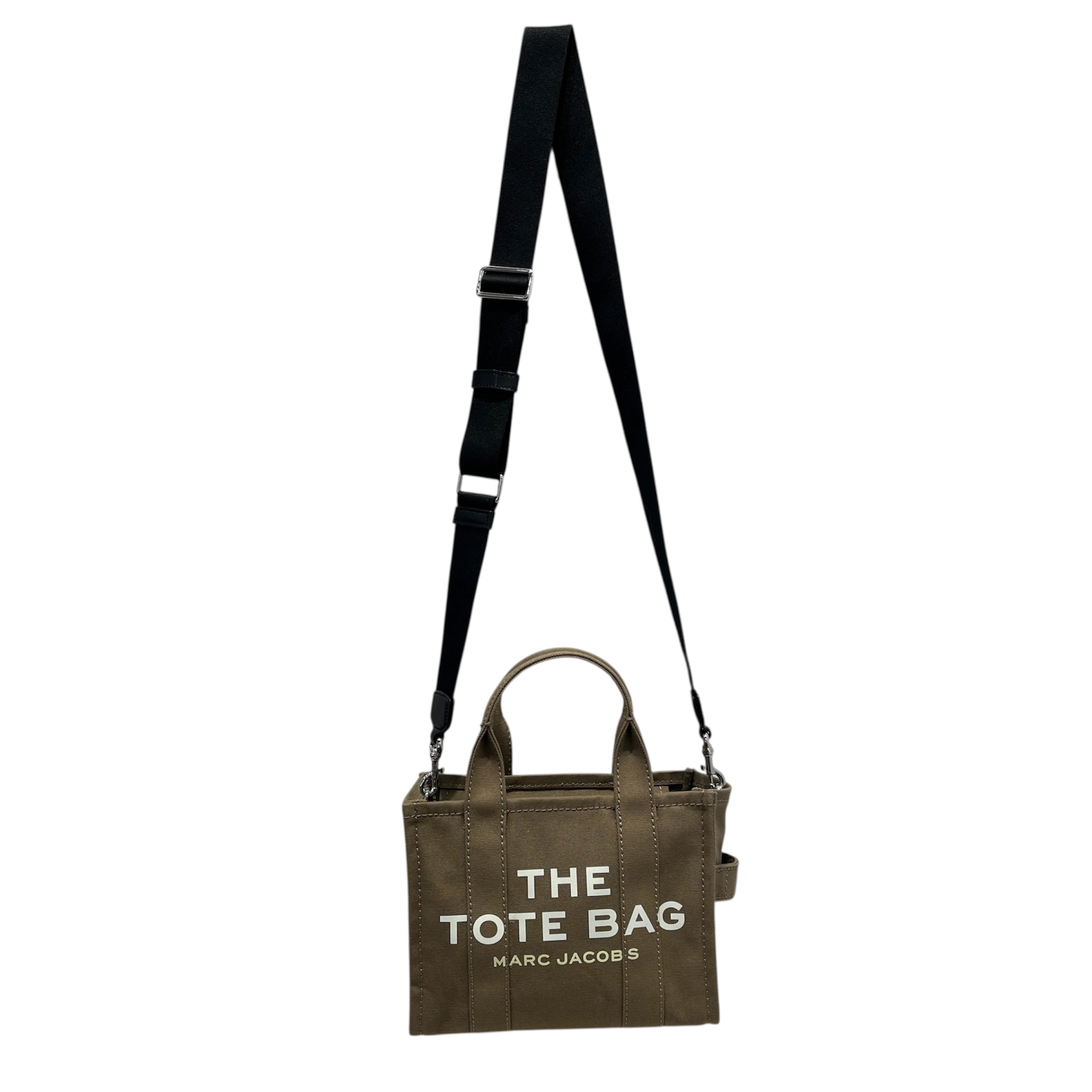 MARC JACOBS/Tote Bag/Cotton/GRN/army green the tote cross body view 3