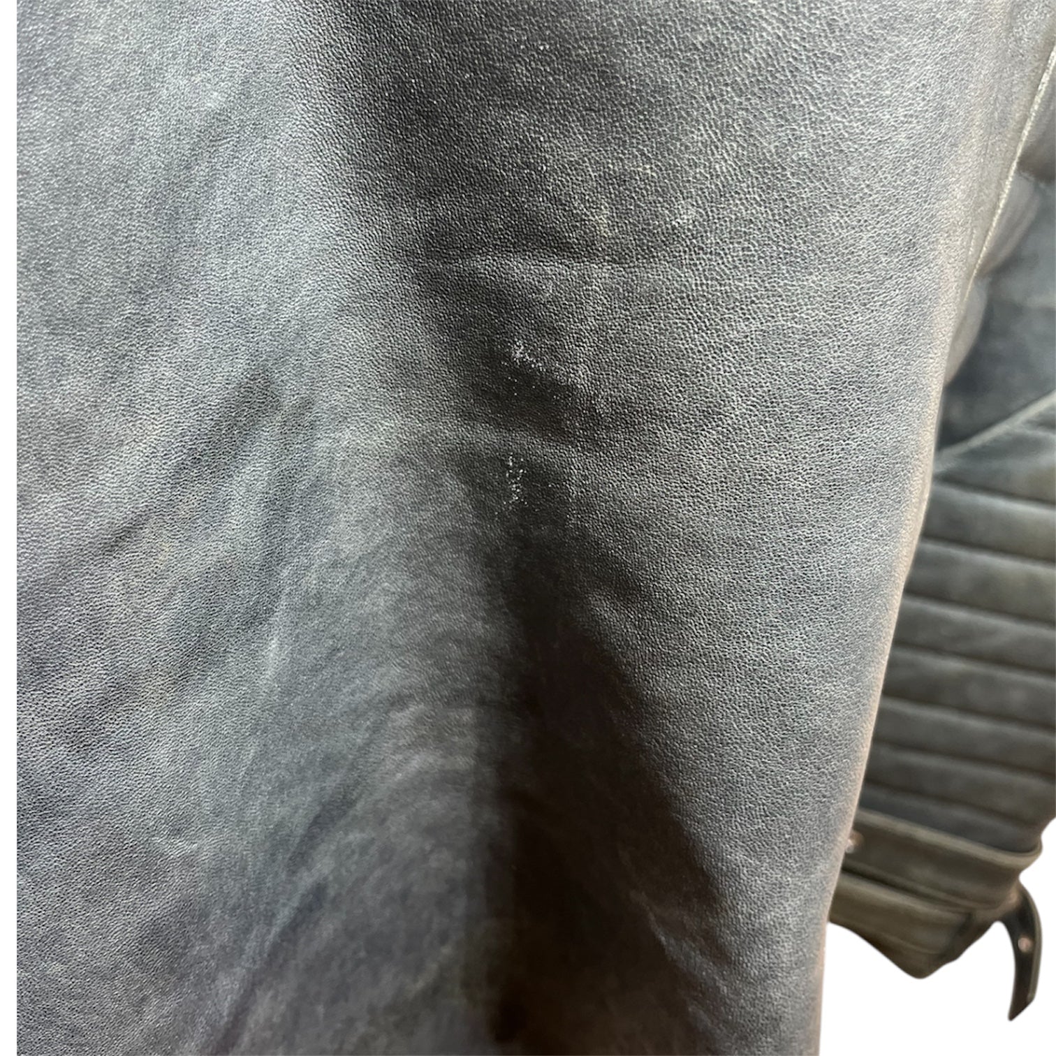 BALMAIN/Leather Jkt/50/Leather/GRY/Graphic/STATIC view 5