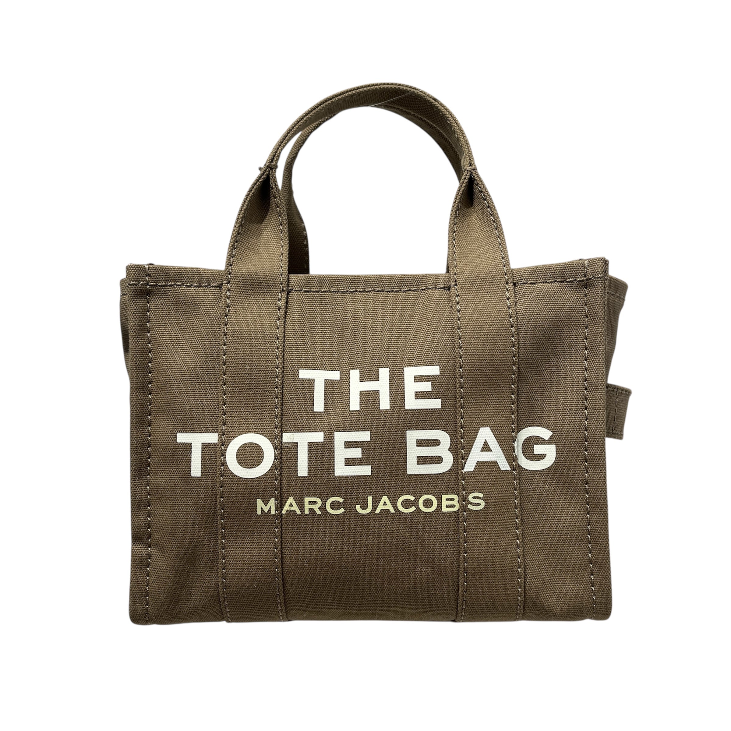 MARC JACOBS/Tote Bag/Cotton/GRN/army green the tote cross body view 1
