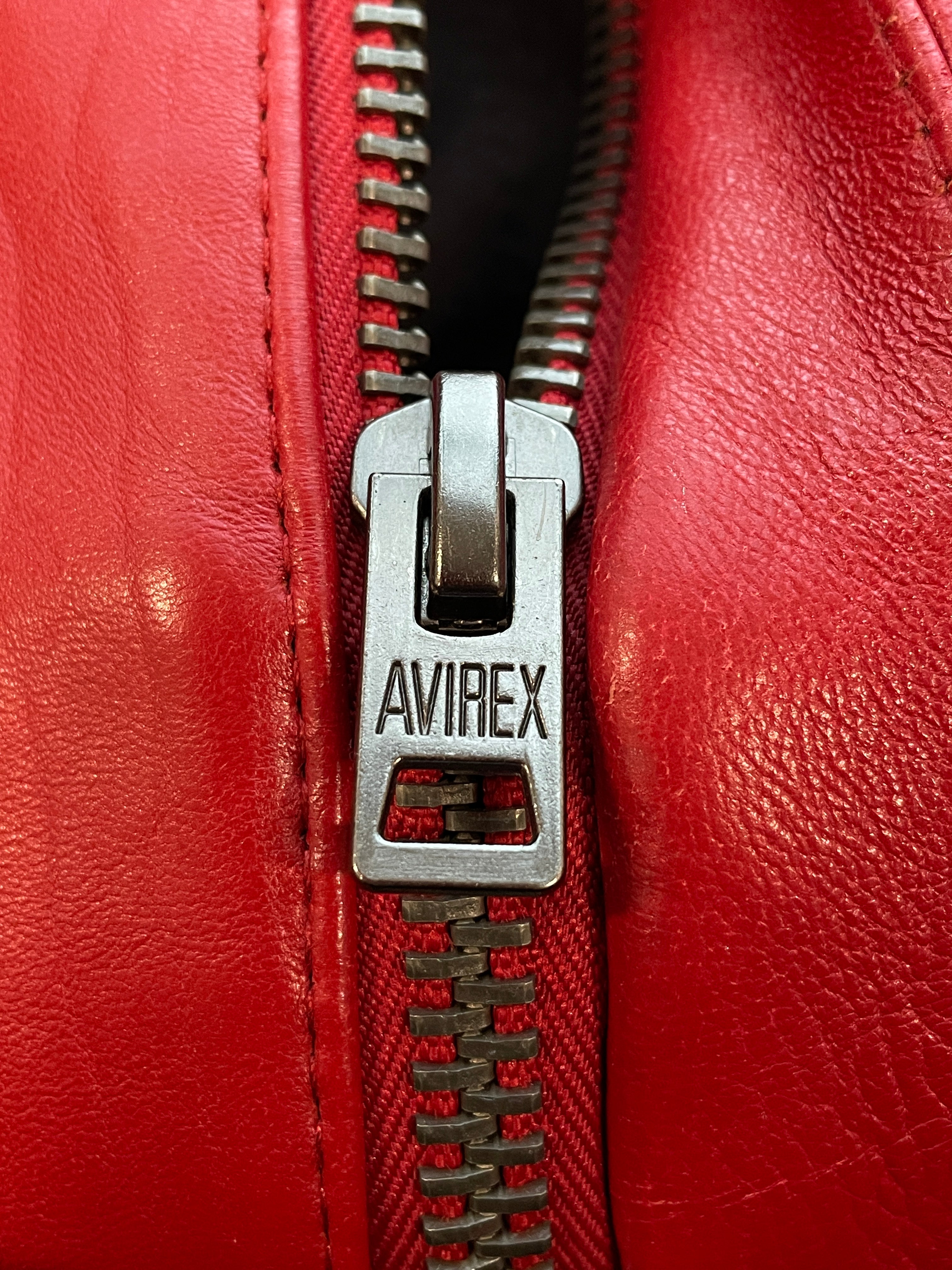 AVIREX/Leather Jkt/S/Leather/RED/AVIREX RED LEATHER JKT view 4