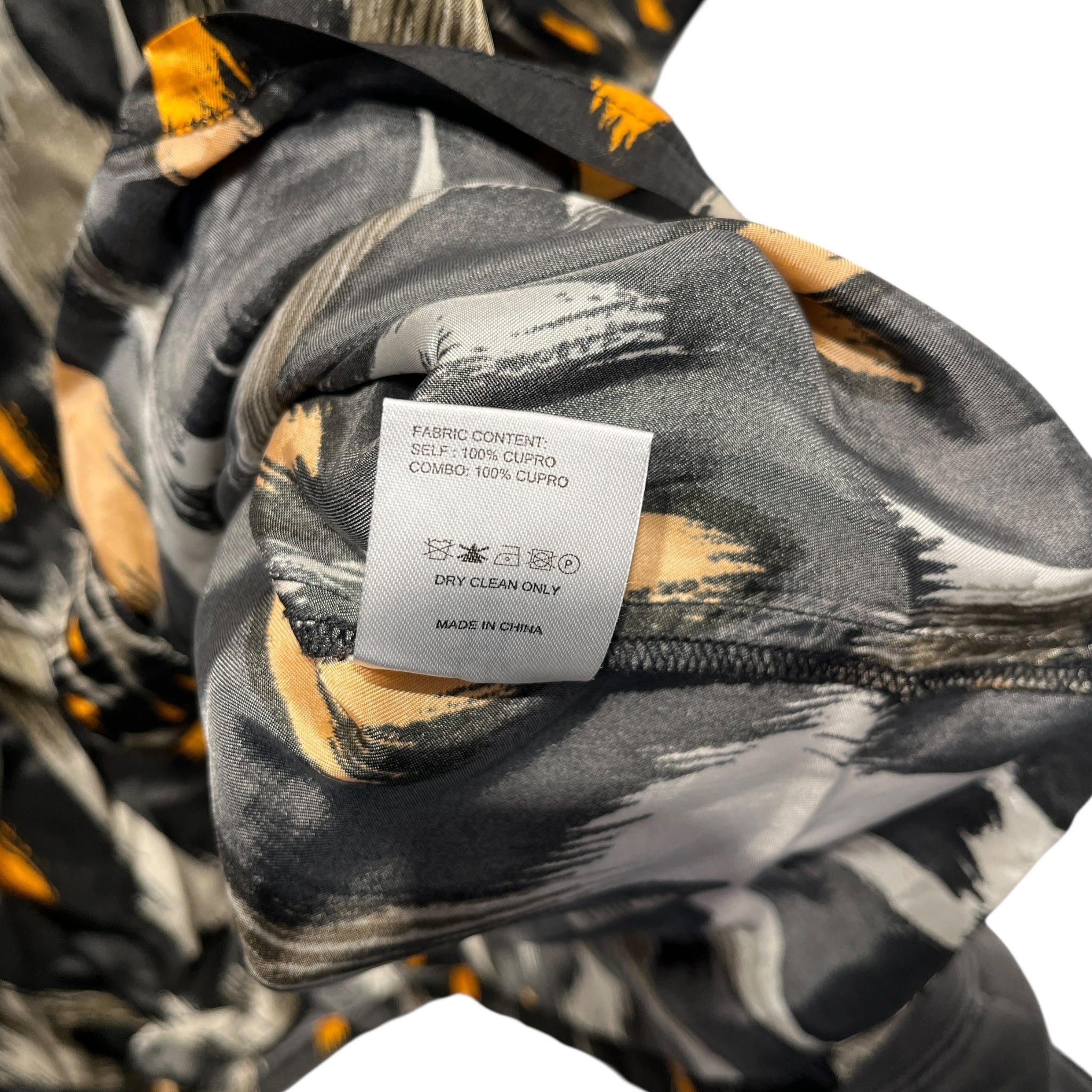 R13/Shirt/XXS/BLK/Open Coller/Animal Pattern/LEOPARD PRINT SILK-LIKE view 6