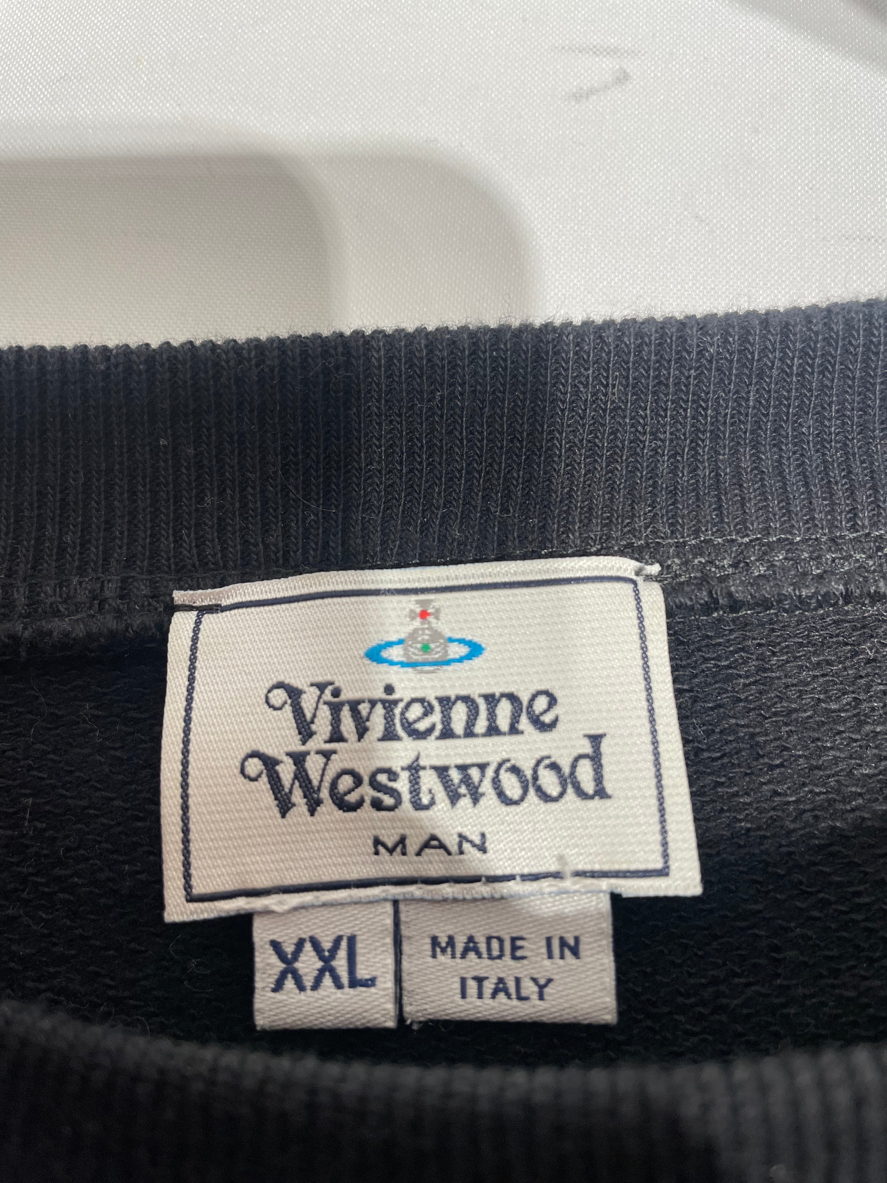 Vivienne Westwood MAN/Sweatshirt/XXL/Graphic/Cotton/BLK/Queen Eliabeth Crewneck view 3