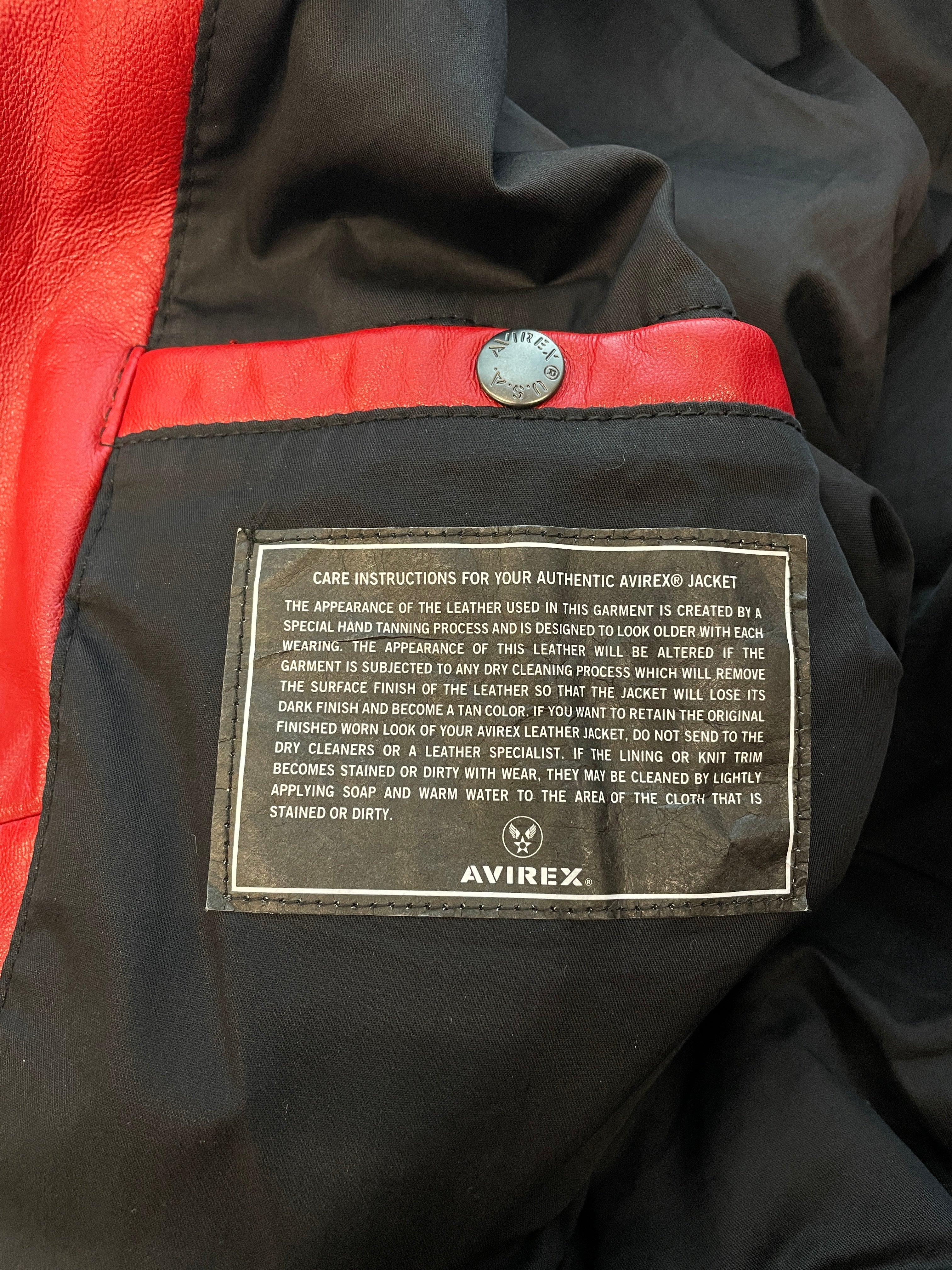 AVIREX/Leather Jkt/S/Leather/RED/AVIREX RED LEATHER JKT view 7