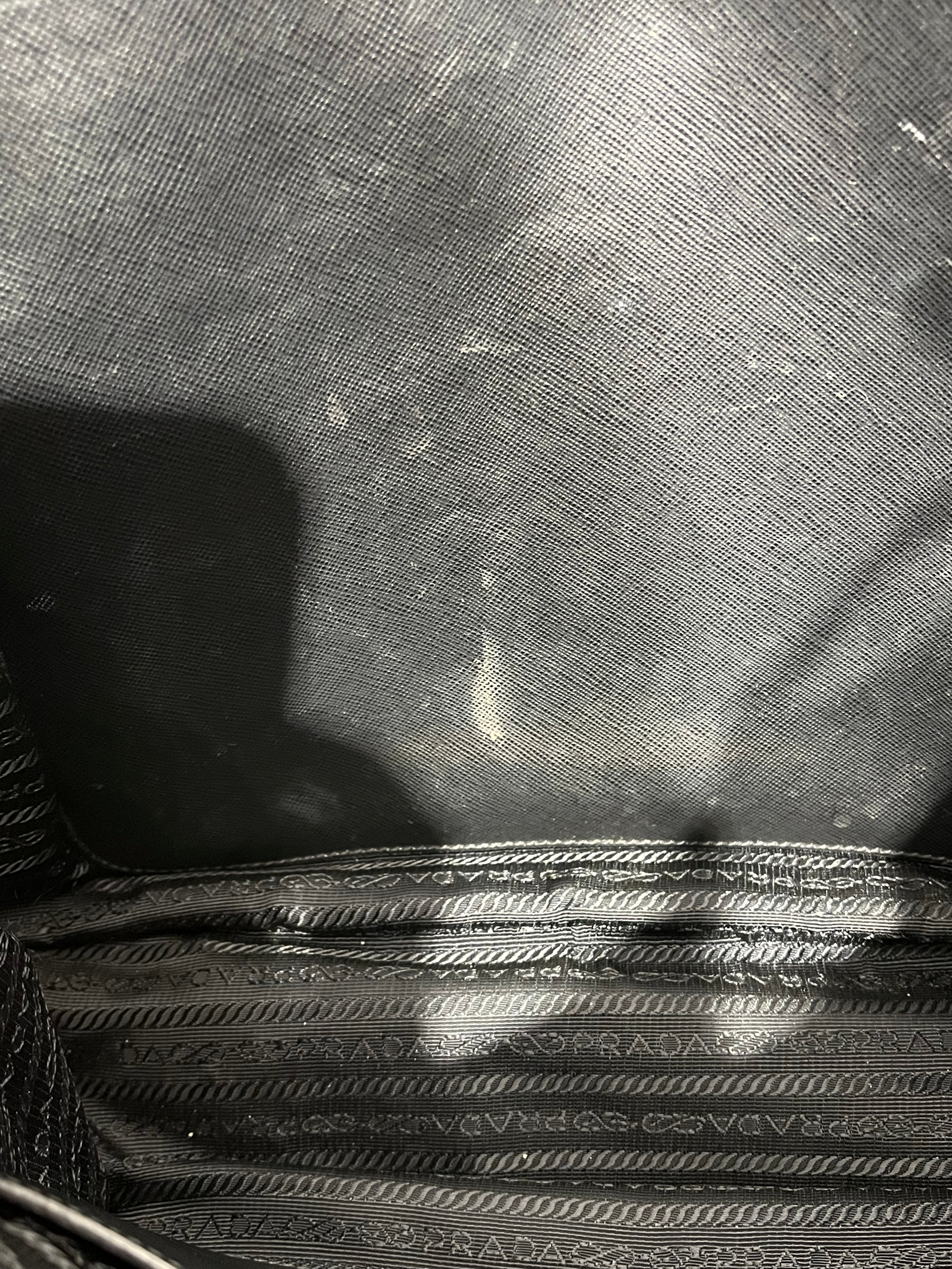 PRADA/Tote Bag/Nylon/BLK/Prada Siffiano Tote view 10