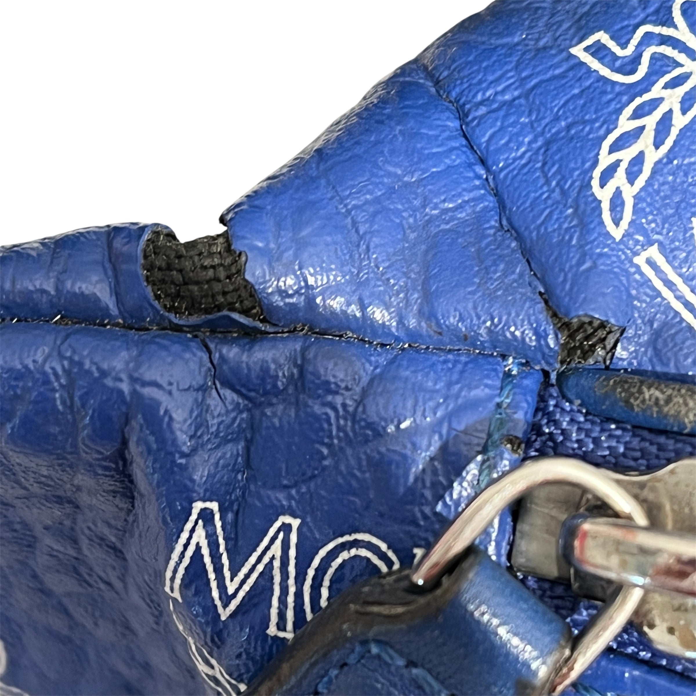 MCM/Fanny Pack/Monogram/Leather/BLU/fursten waist bag view 6