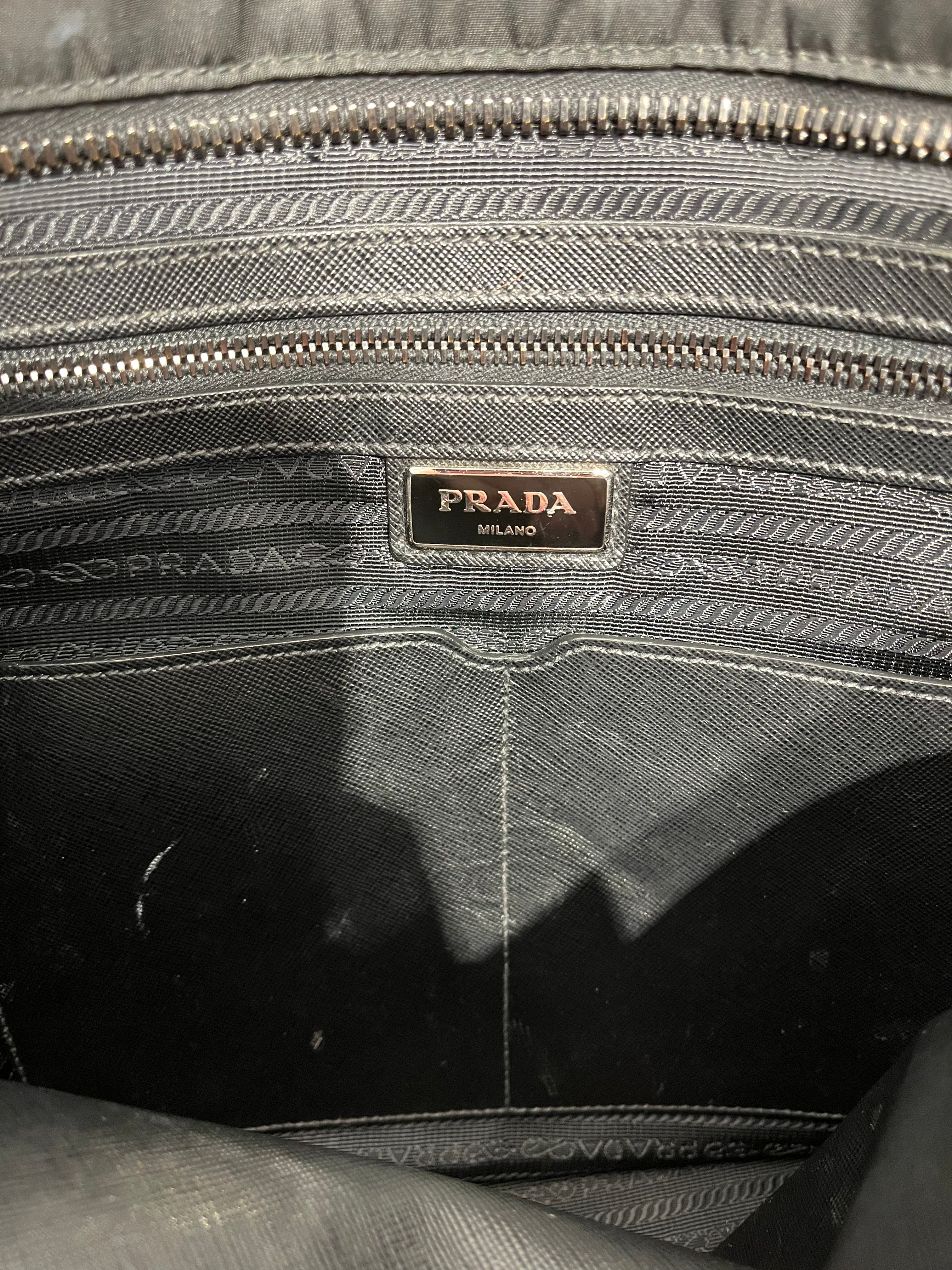 PRADA/Tote Bag/Nylon/BLK/Prada Siffiano Tote view 11