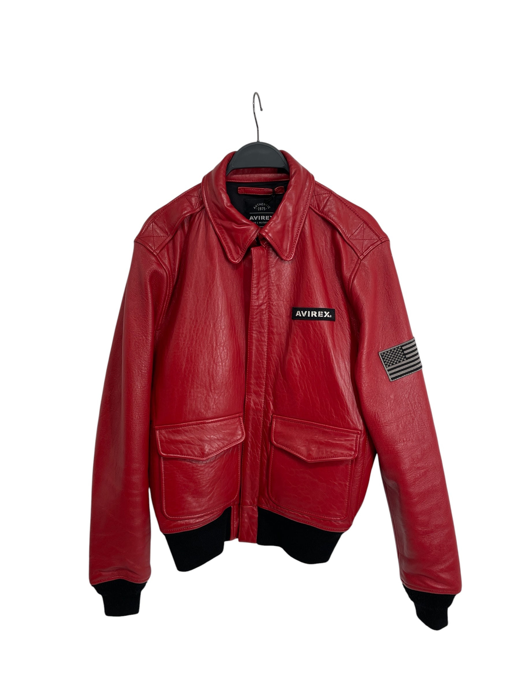 AVIREX/Leather Jkt/S/Leather/RED/AVIREX RED LEATHER JKT view 1