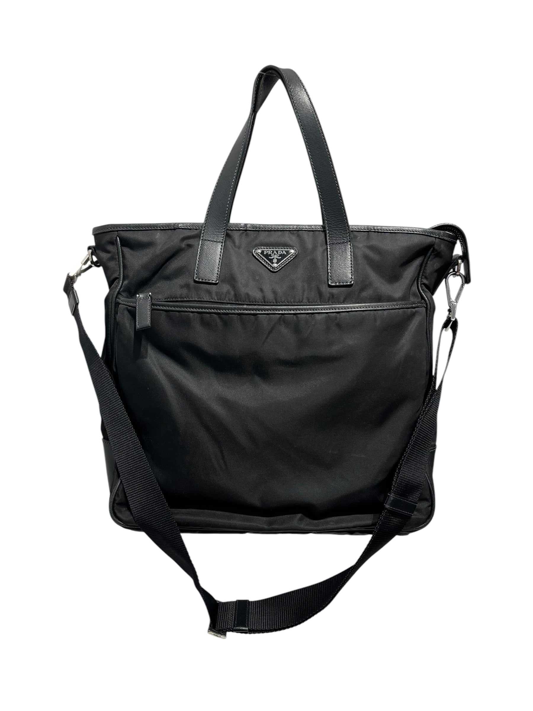 PRADA/Tote Bag/Nylon/BLK/Prada Siffiano Tote view 1