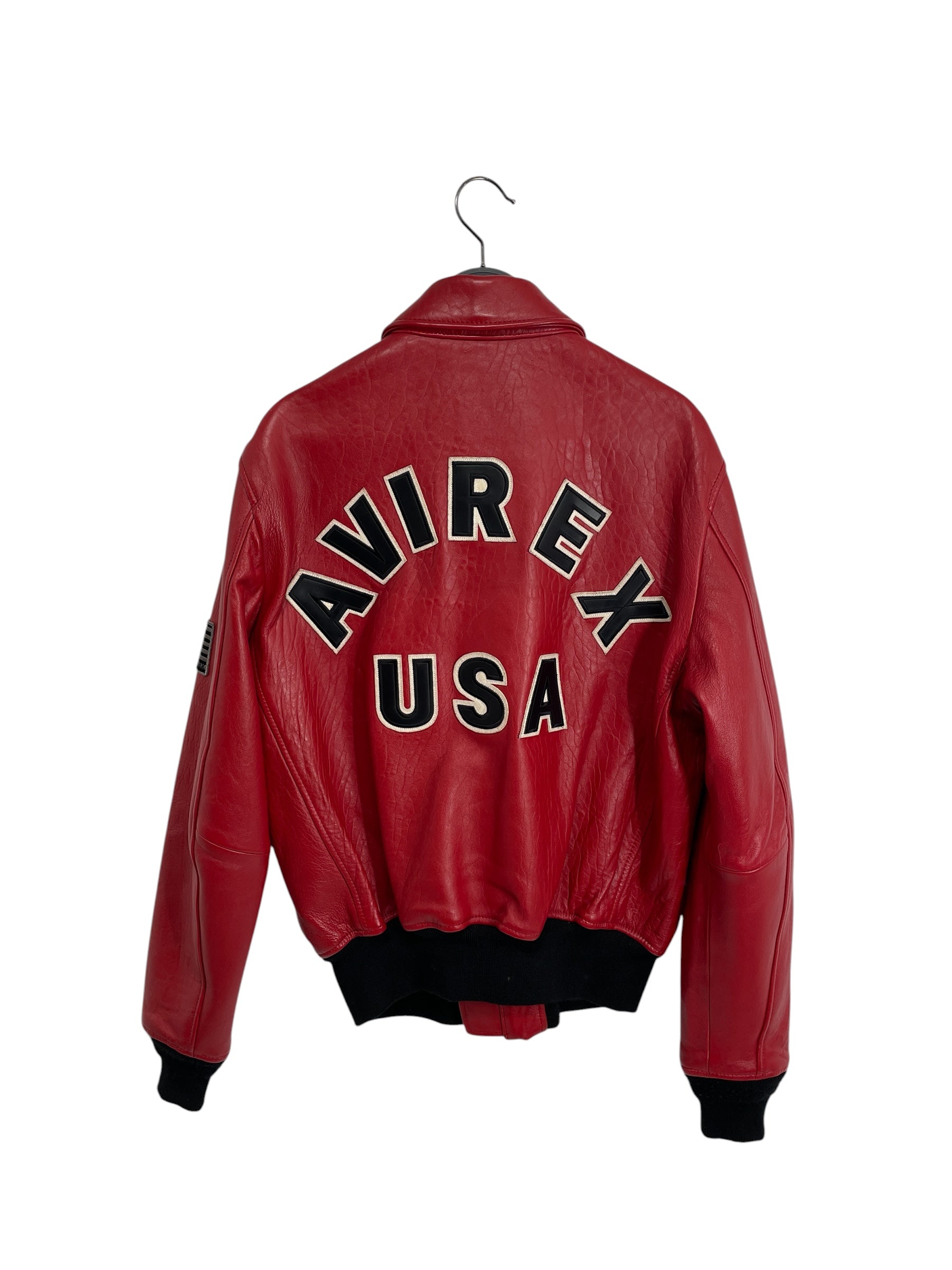 AVIREX/Leather Jkt/S/Leather/RED/AVIREX RED LEATHER JKT view 3