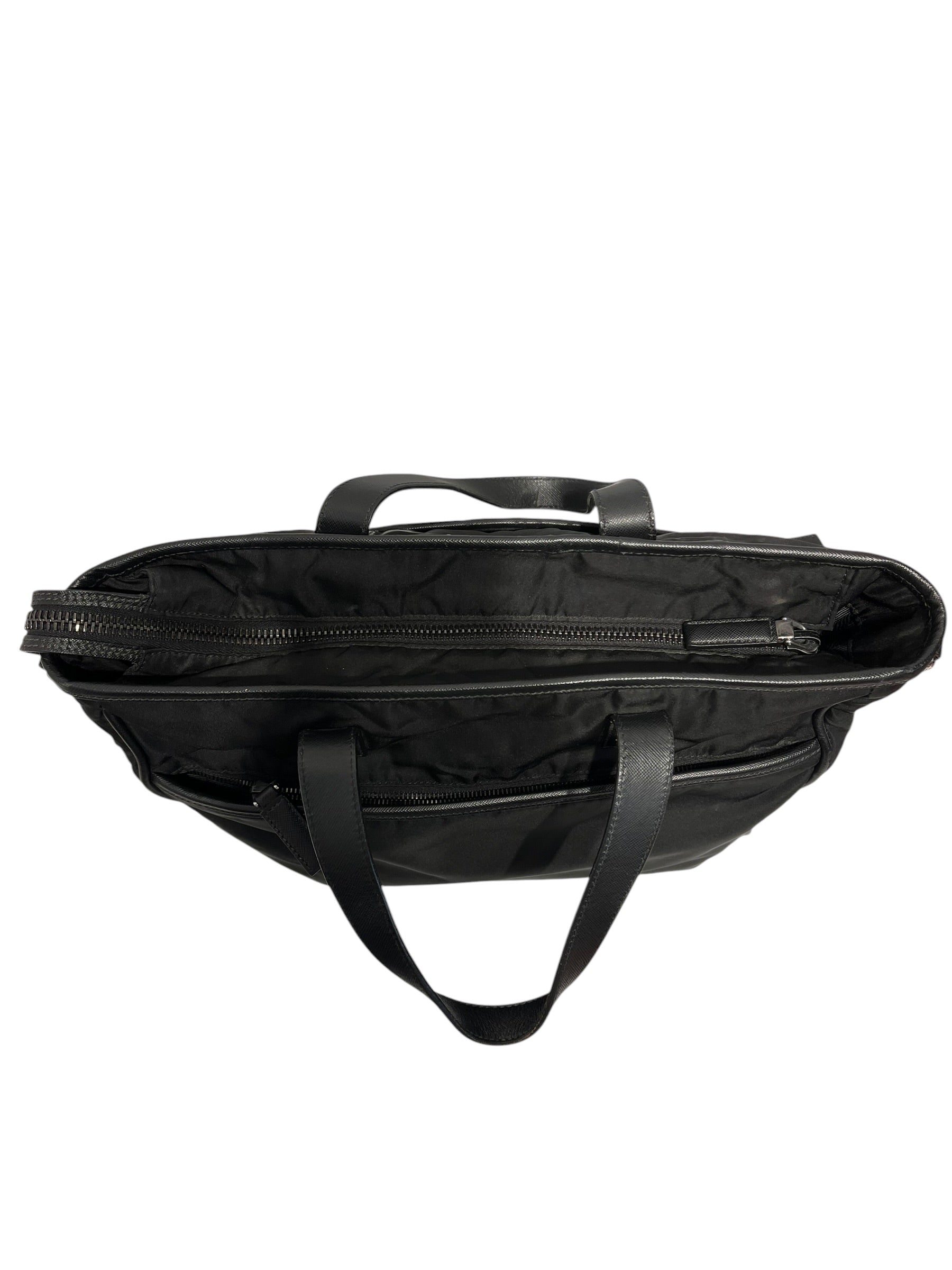 PRADA/Tote Bag/Nylon/BLK/Prada Siffiano Tote view 3