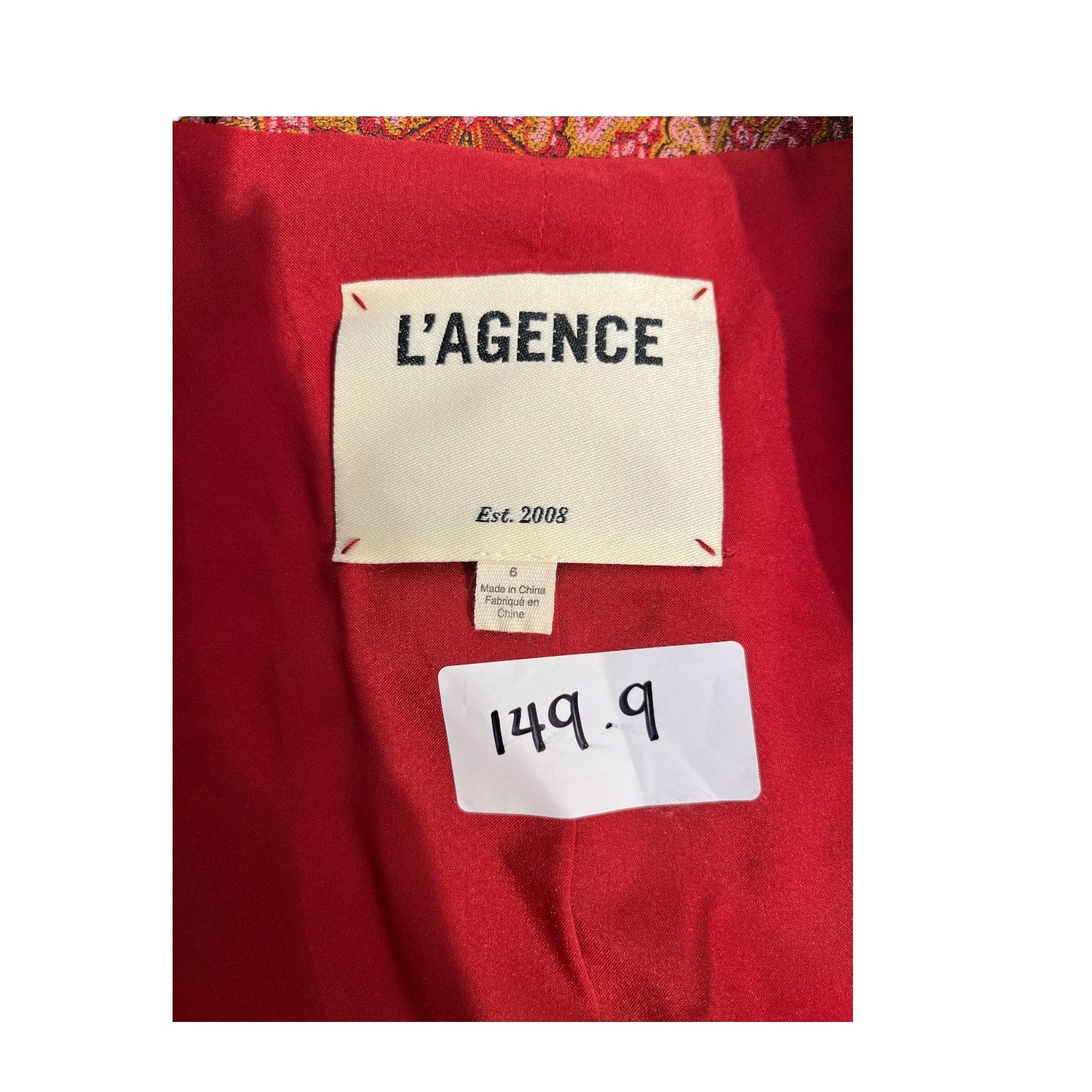 L'AGENCE/Tailored Jkt/6/All Over Print/Polyester/BRD/ view 3