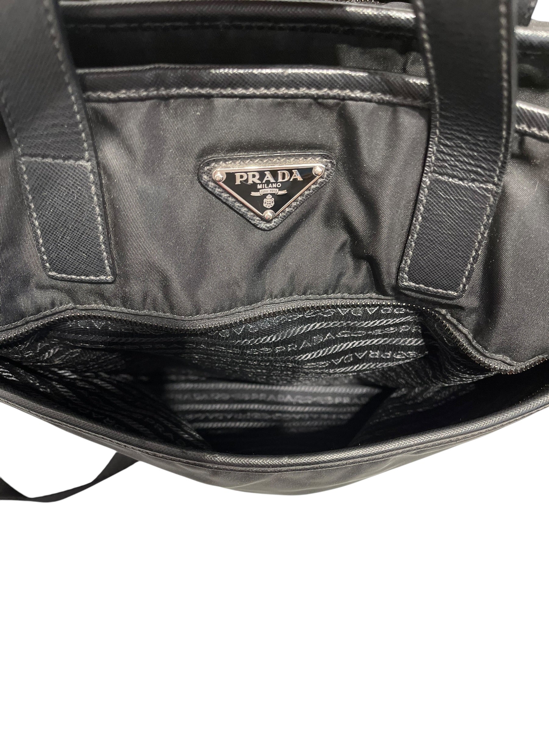 PRADA/Tote Bag/Nylon/BLK/Prada Siffiano Tote view 5